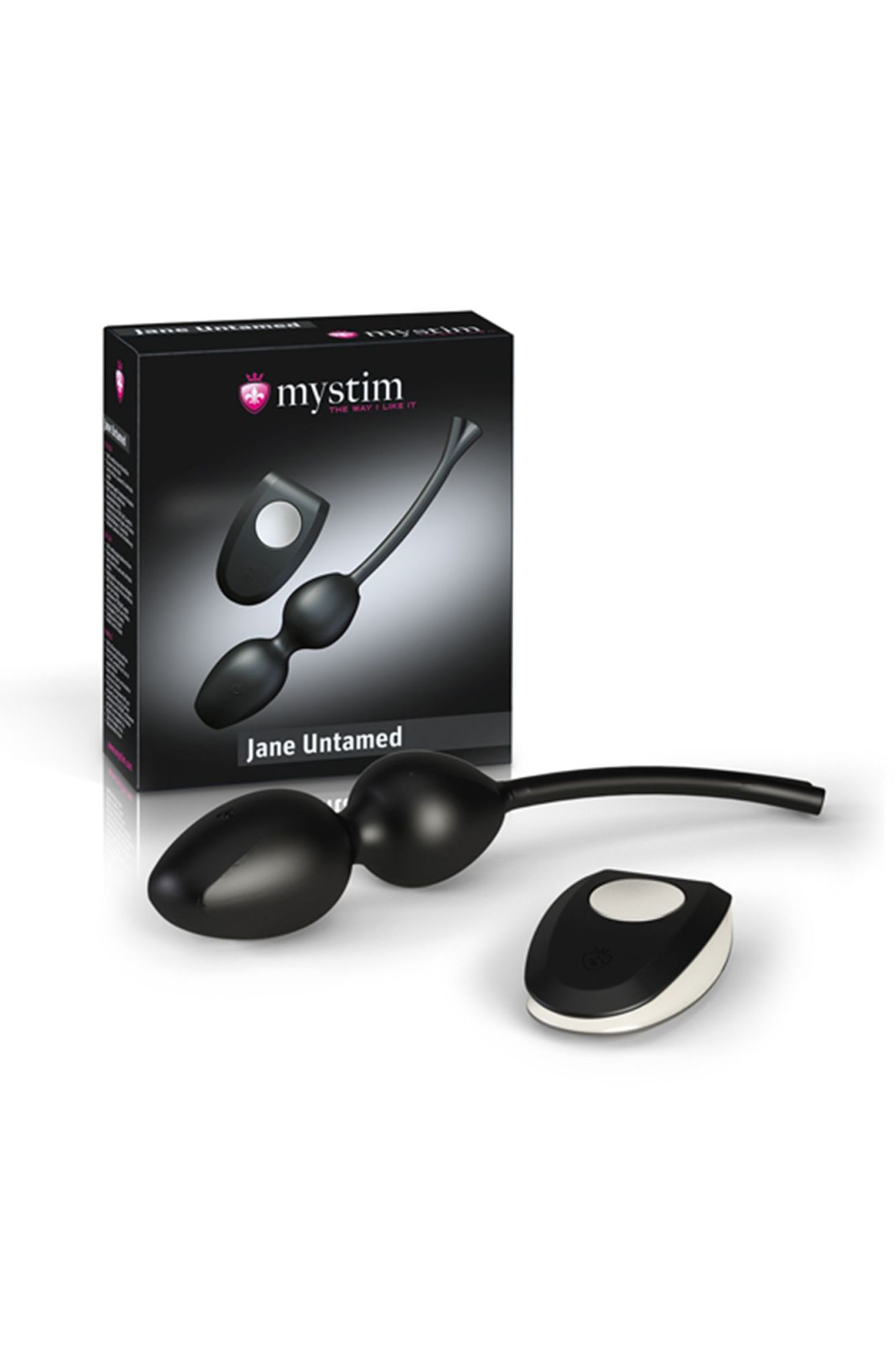 вагинальные шарики mystim jane untamed geisha balls vibe, с вибрацией, силикон, черные в России