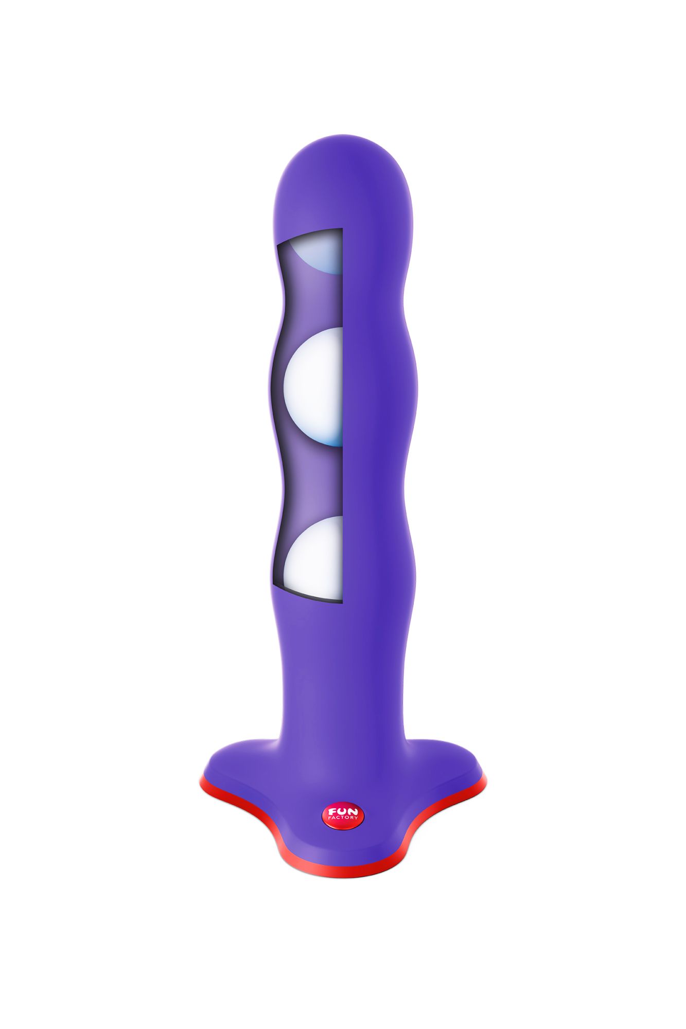 фаллоимитатор fun factory stubs bouncer, силикон, фиолетовый, 18,5 см в России
