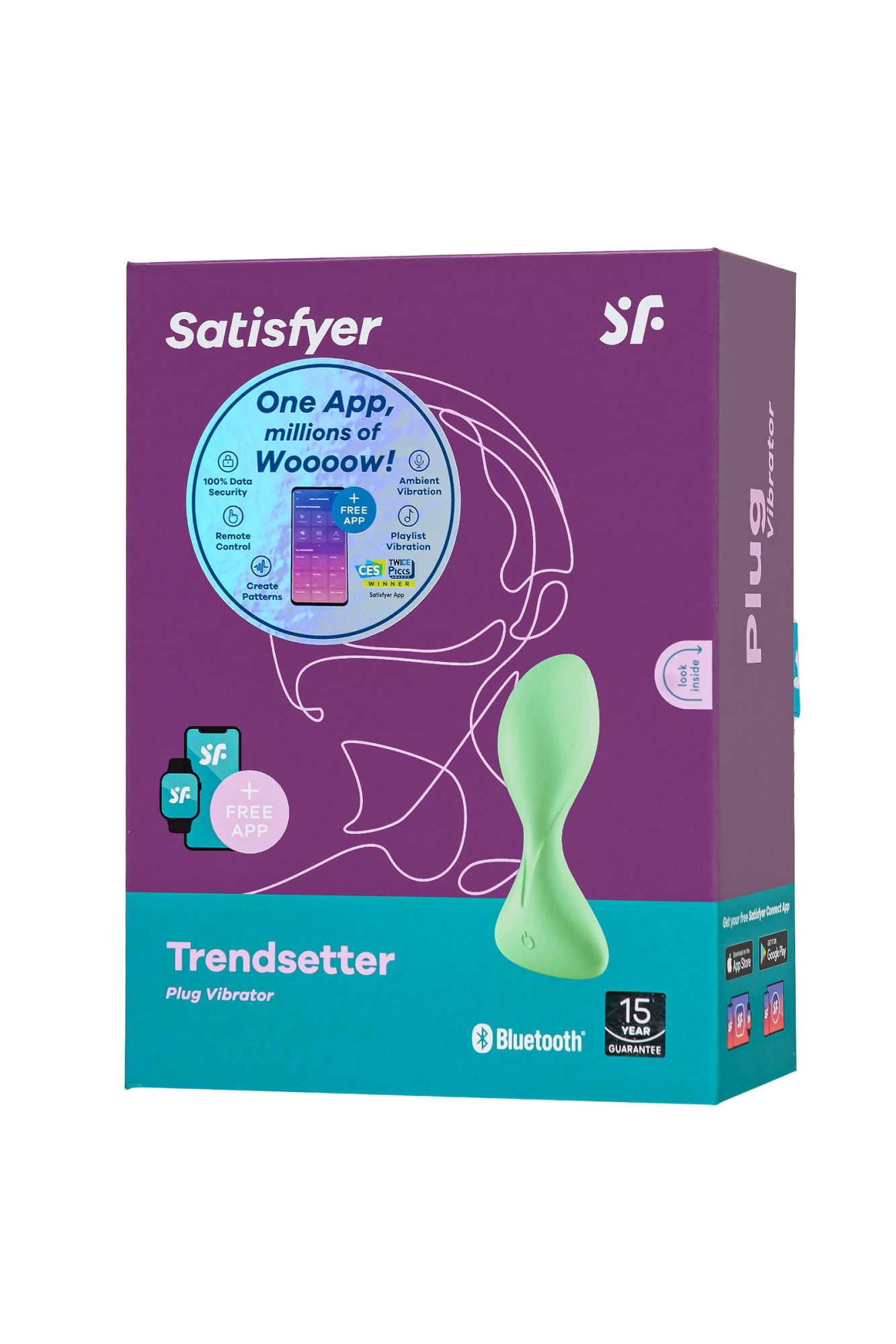 анальная втулка satisfyer trendsetter, зеленая в России