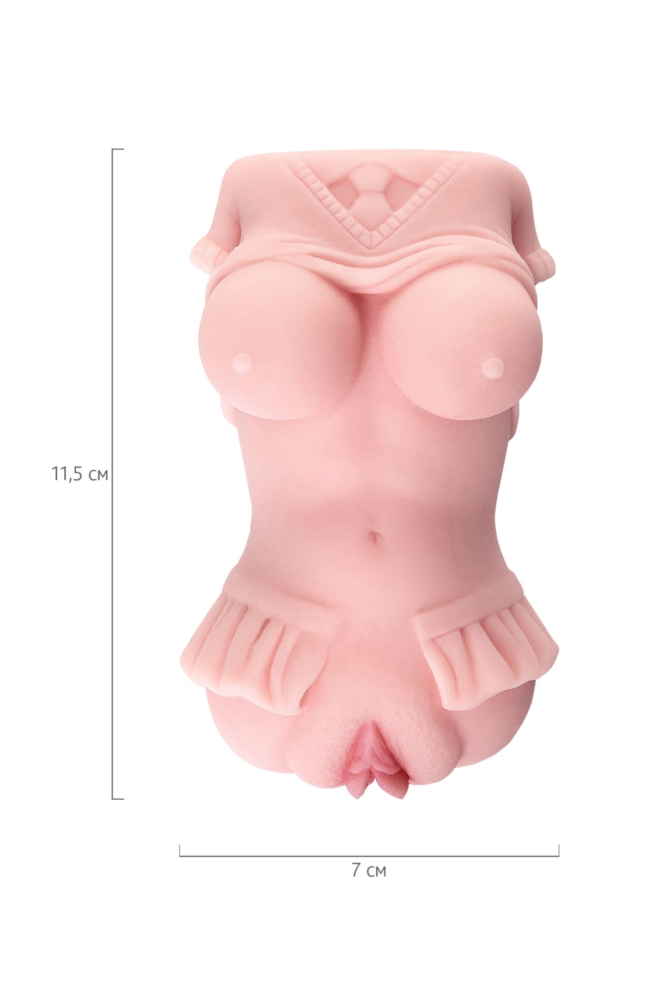 мастурбатор реалистичный toyfa juicy pussy little flower, tpe, телесный, 11,5 см в России