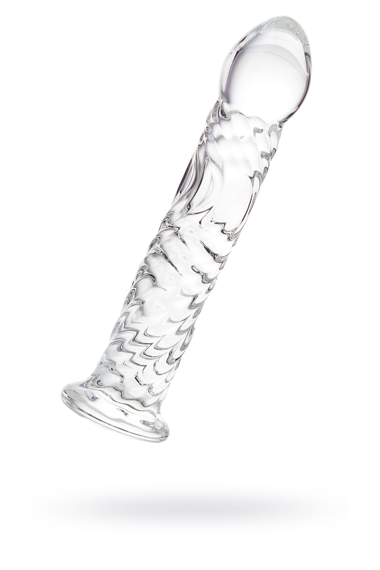 нереалистичный фаллоимитатор sexus glass, стекло, прозрачный, 16,5 см в России