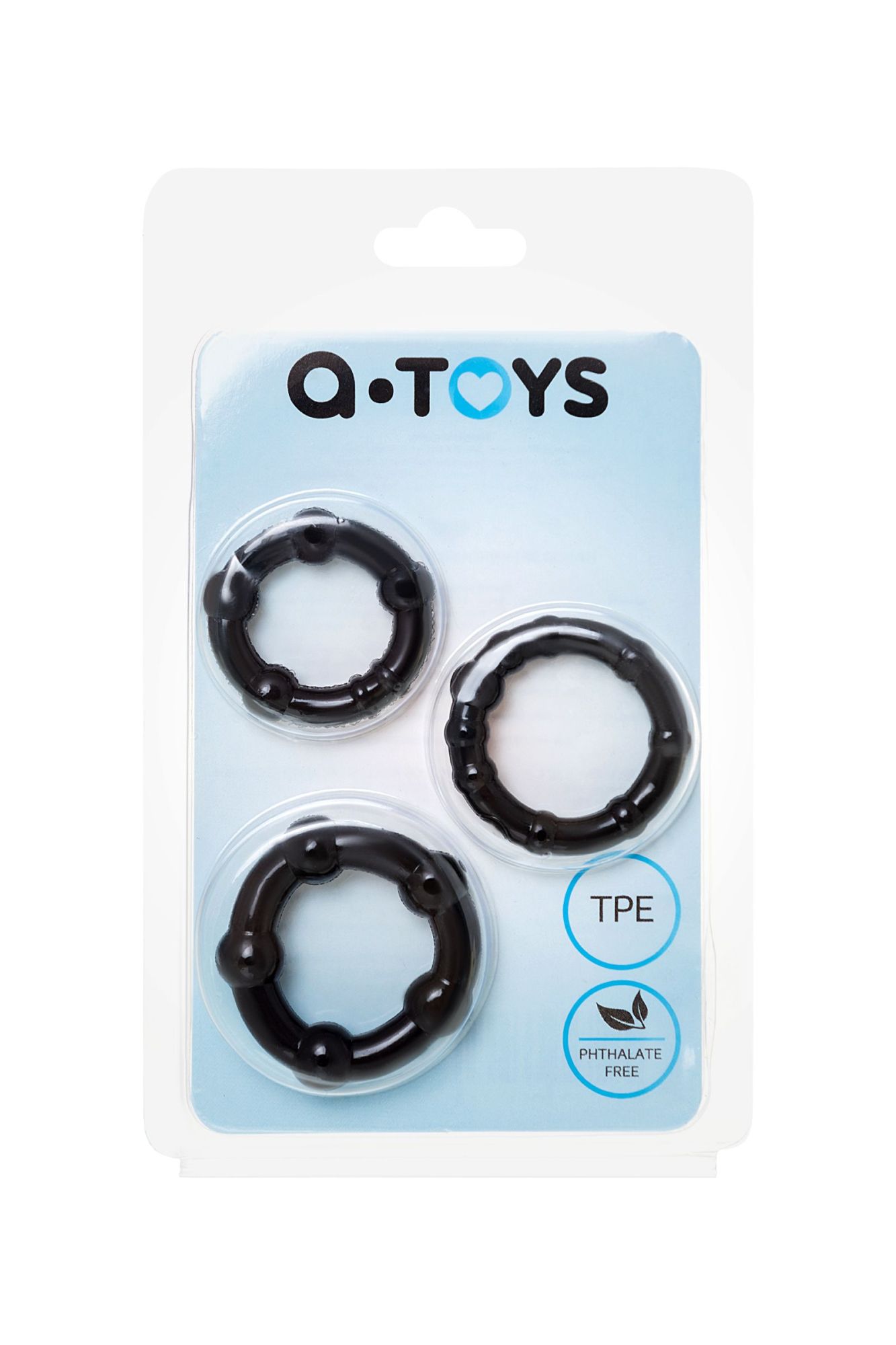 набор колец toyfa a-toys, tpe, черные в России