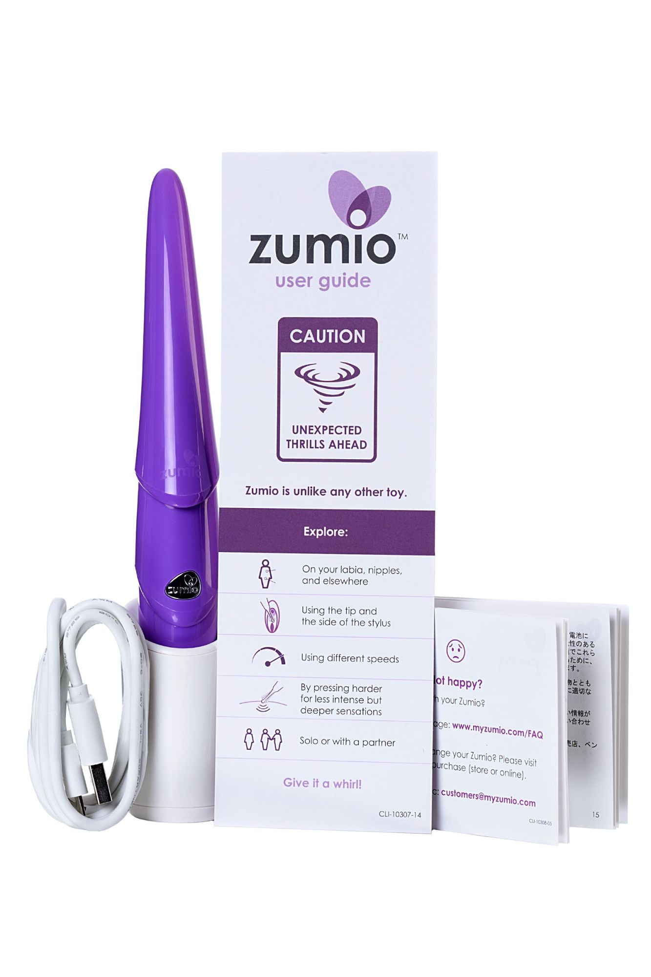 стимулятор клитора с ротацией  zumio s,сиреневый, abs пластик, фиолетовый, 18 см в России