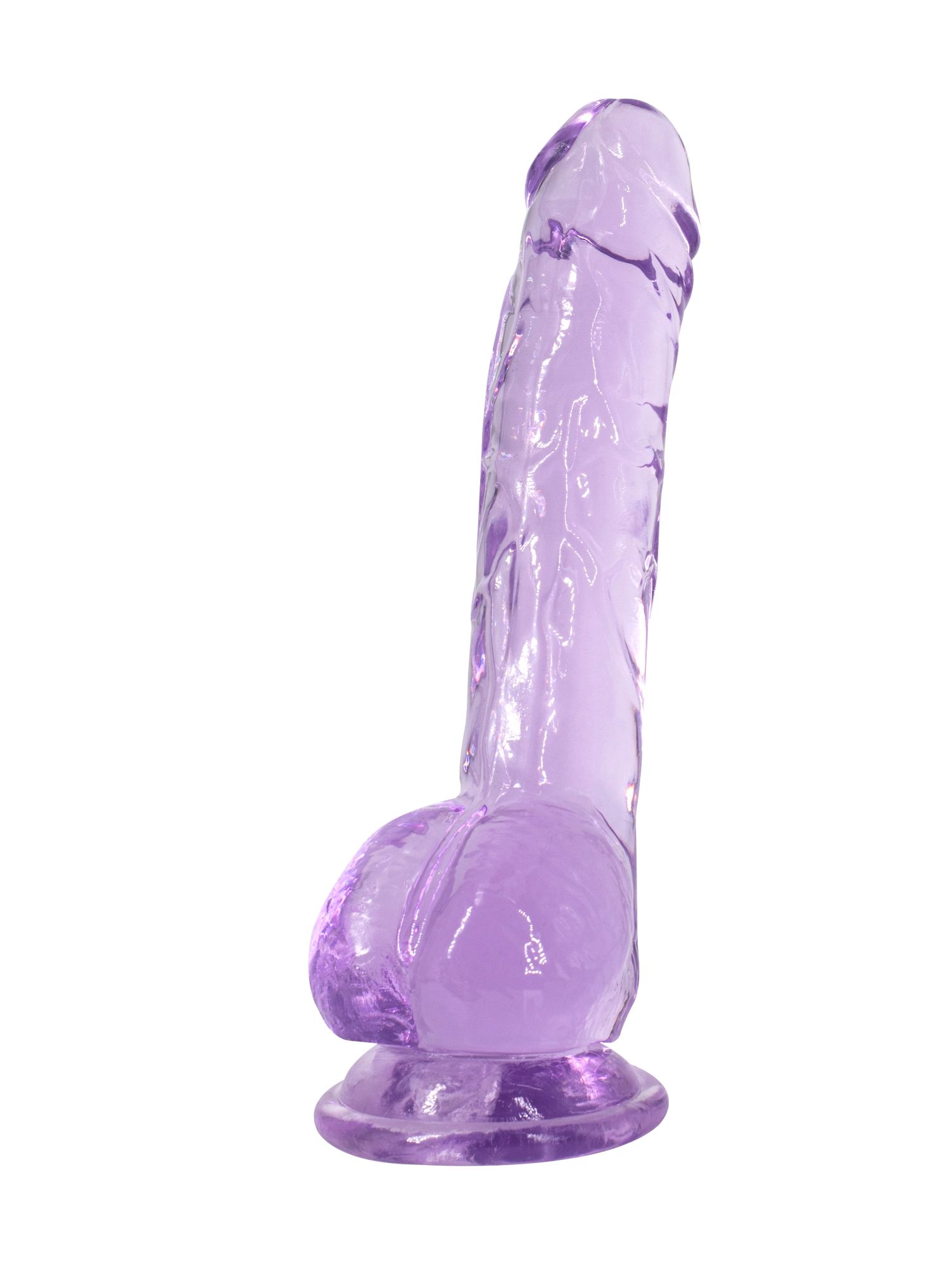 прозрачный дилдо intergalactic luminous purple 7086-02lola в России