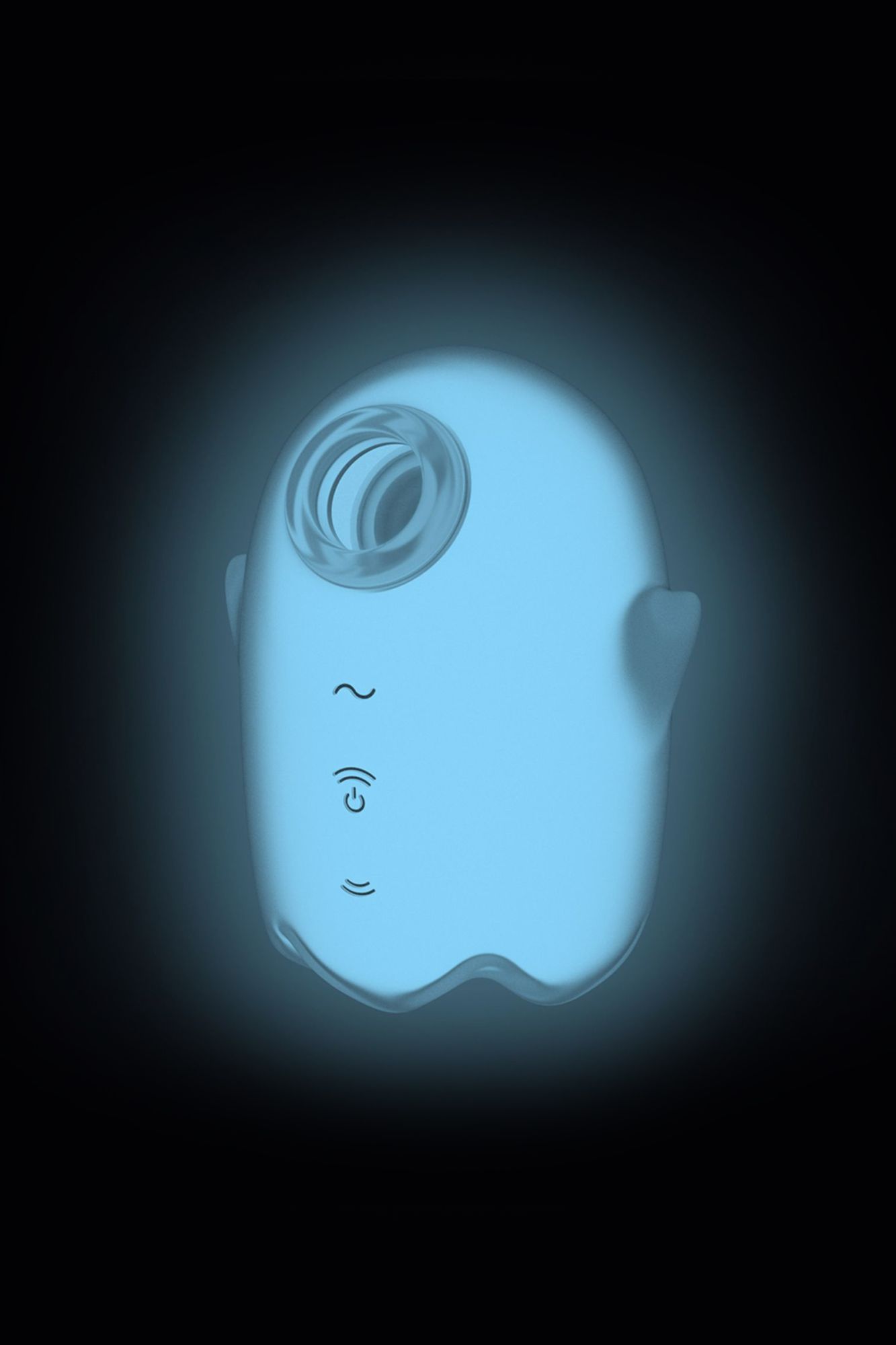 вакуум-волновой бесконтактный стимулятор клитора satisfyer glowing ghost, силикон, белый, 8,4 см в России