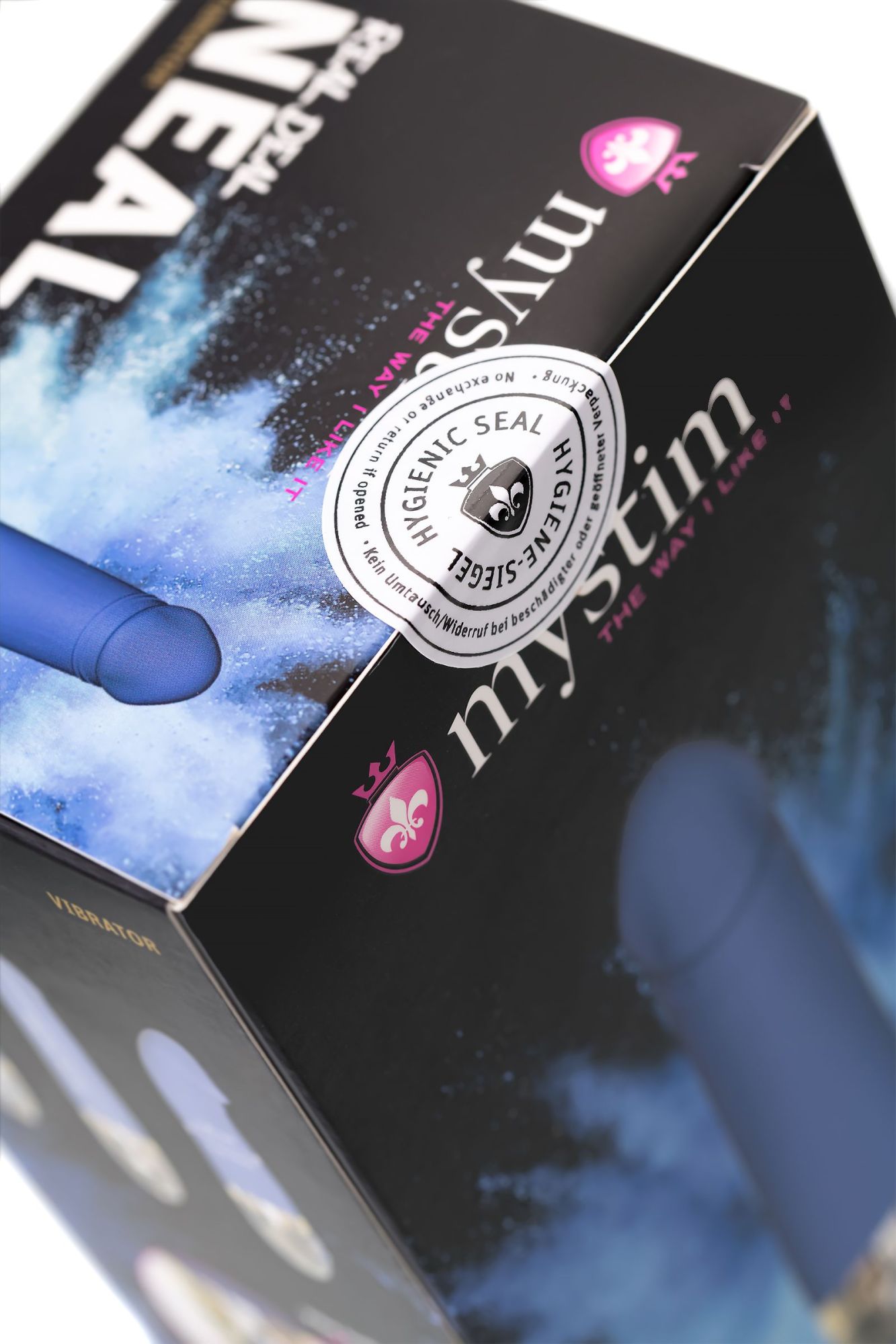 вибратор mystim real deal neal силикон,синий, 16,5 см в России