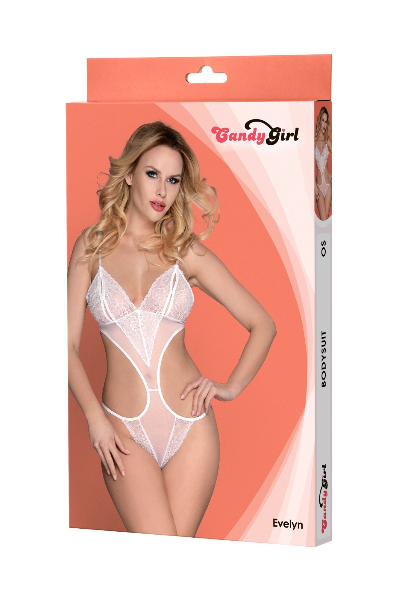 Эротическое боди candy girl evelyn, белое, os в России