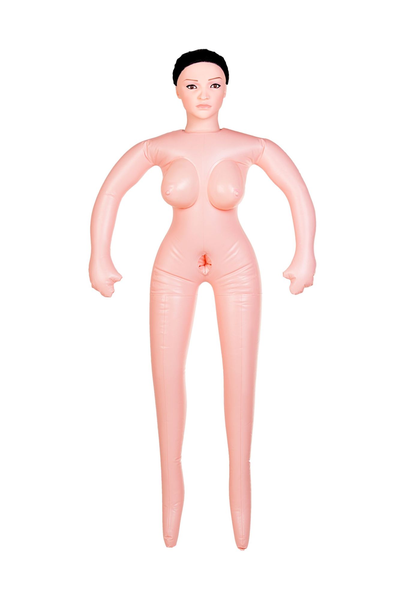 кукла надувная dolls-x by toyfa nurse emilia, реалистичная голова,брюнетка, с двумя отверстиями в России