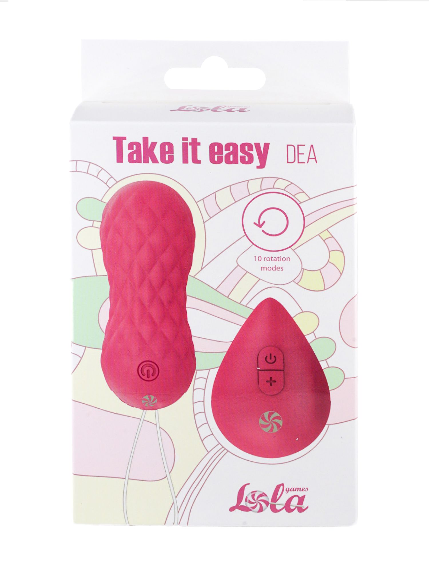 вращающиеся виброшарики на пульте take it easy dea pink 9021-04lola в России
