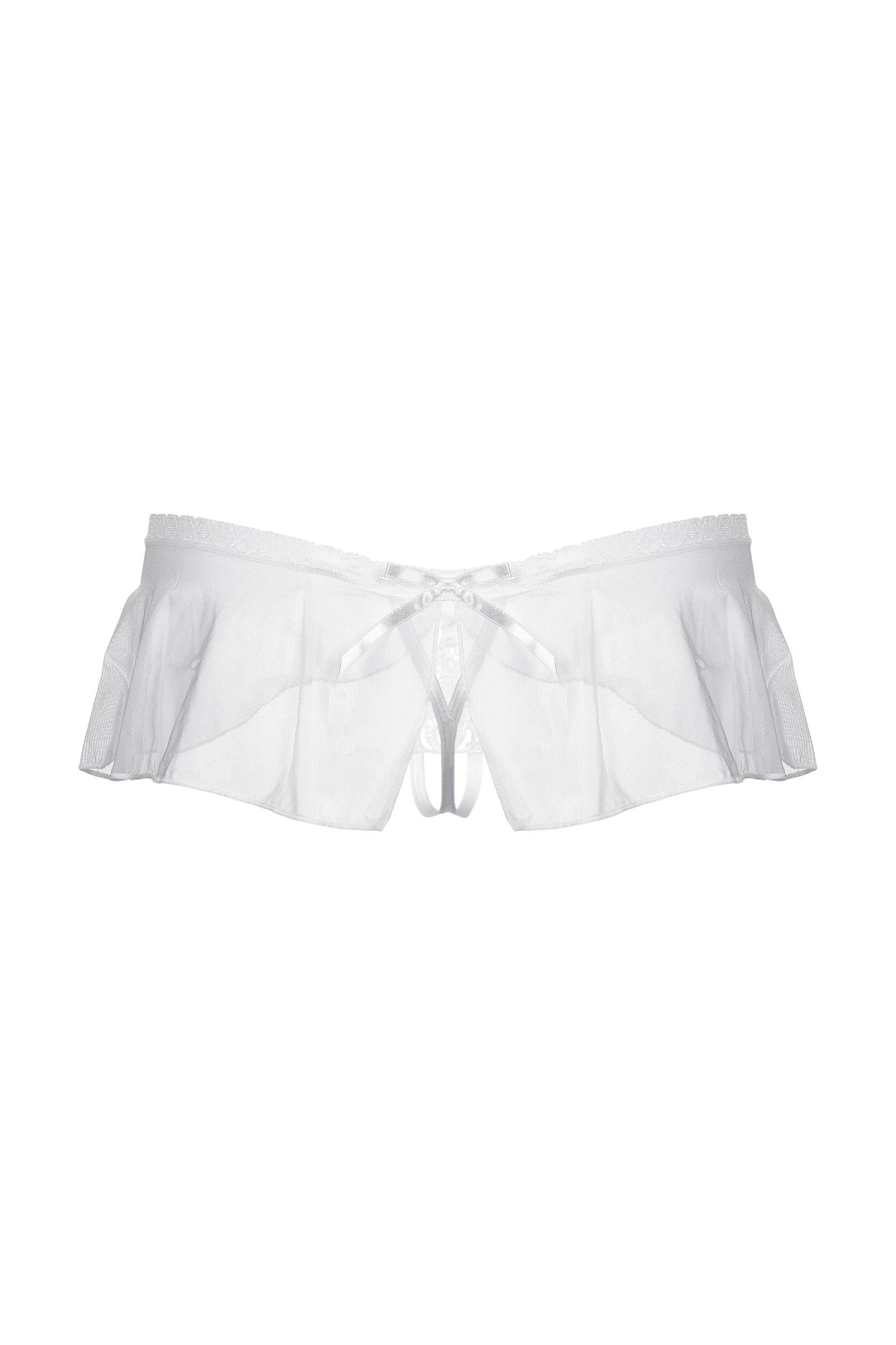 Эротическое стринги с юбочкой softline collection, белый, s/m в России