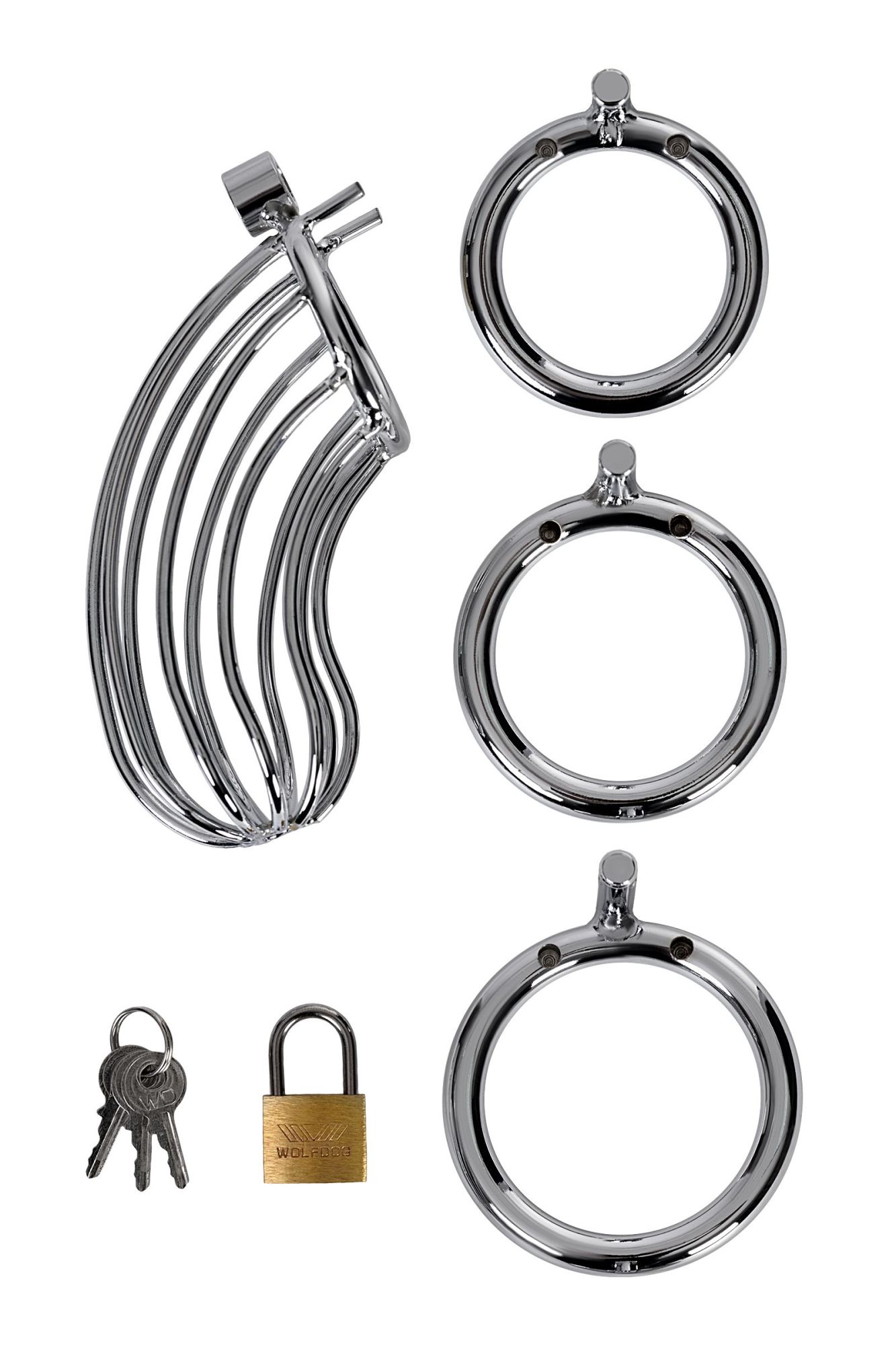 пояс верности мужской toyfa metal, серебряный в России
