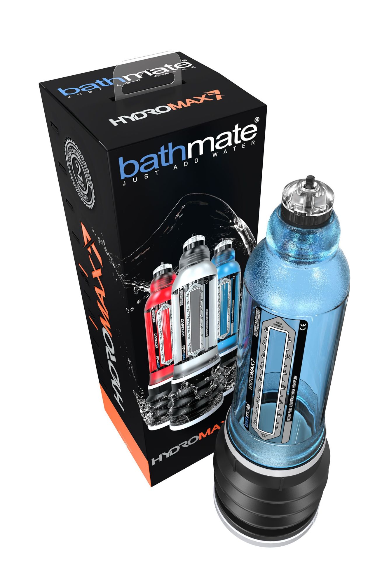 гидропомпа bathmate hydromax7, abs пластик, голубая (аналог hydromax x30) в России