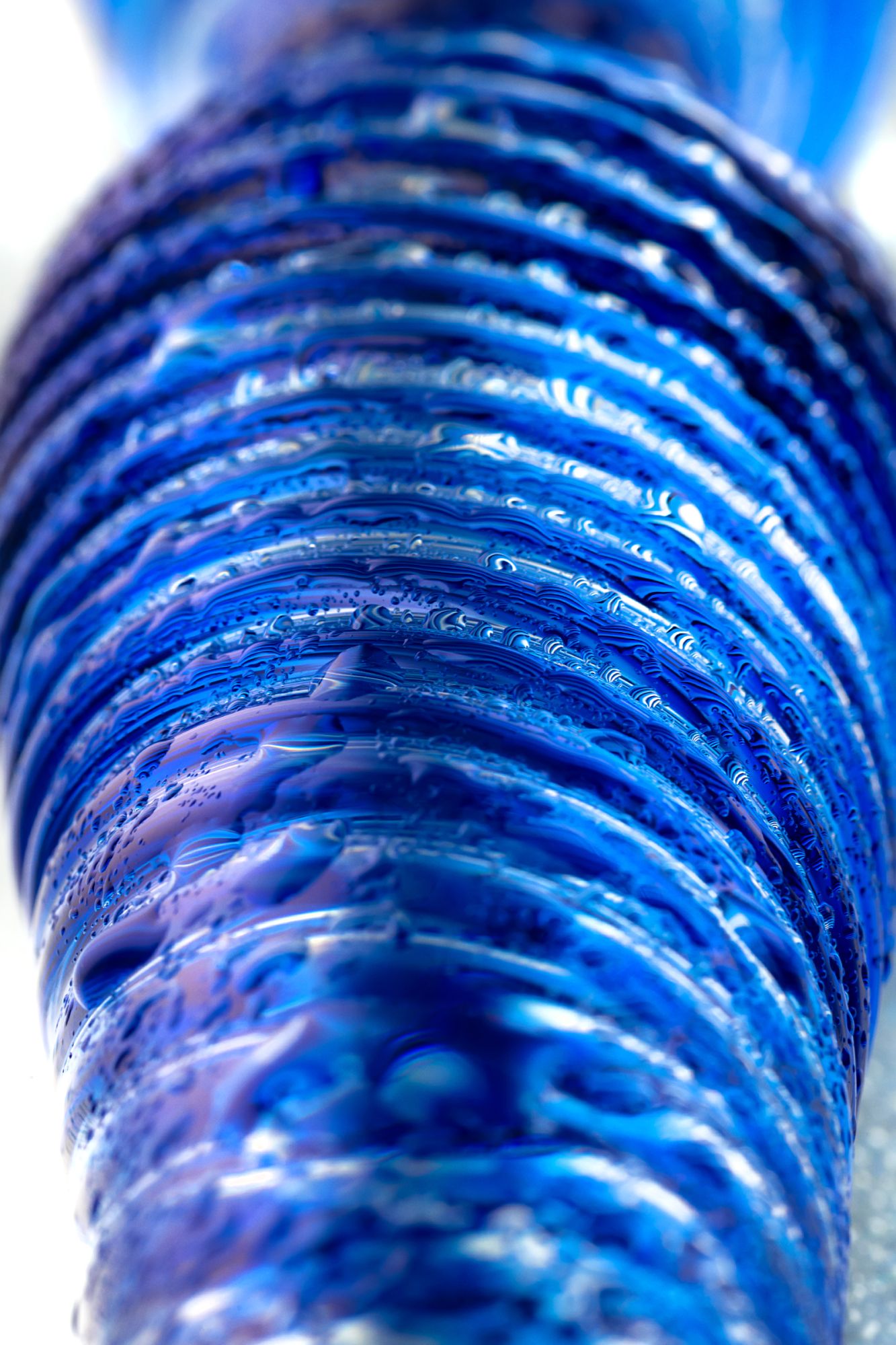 двусторонний фаллоимитатор sexus glass, стекло, синий, 17 см в России