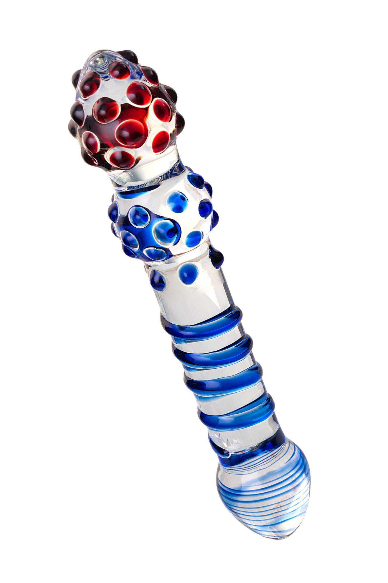 двусторонний фаллоимитатор sexus glass, стекло, прозрачный, 20,5 см в России