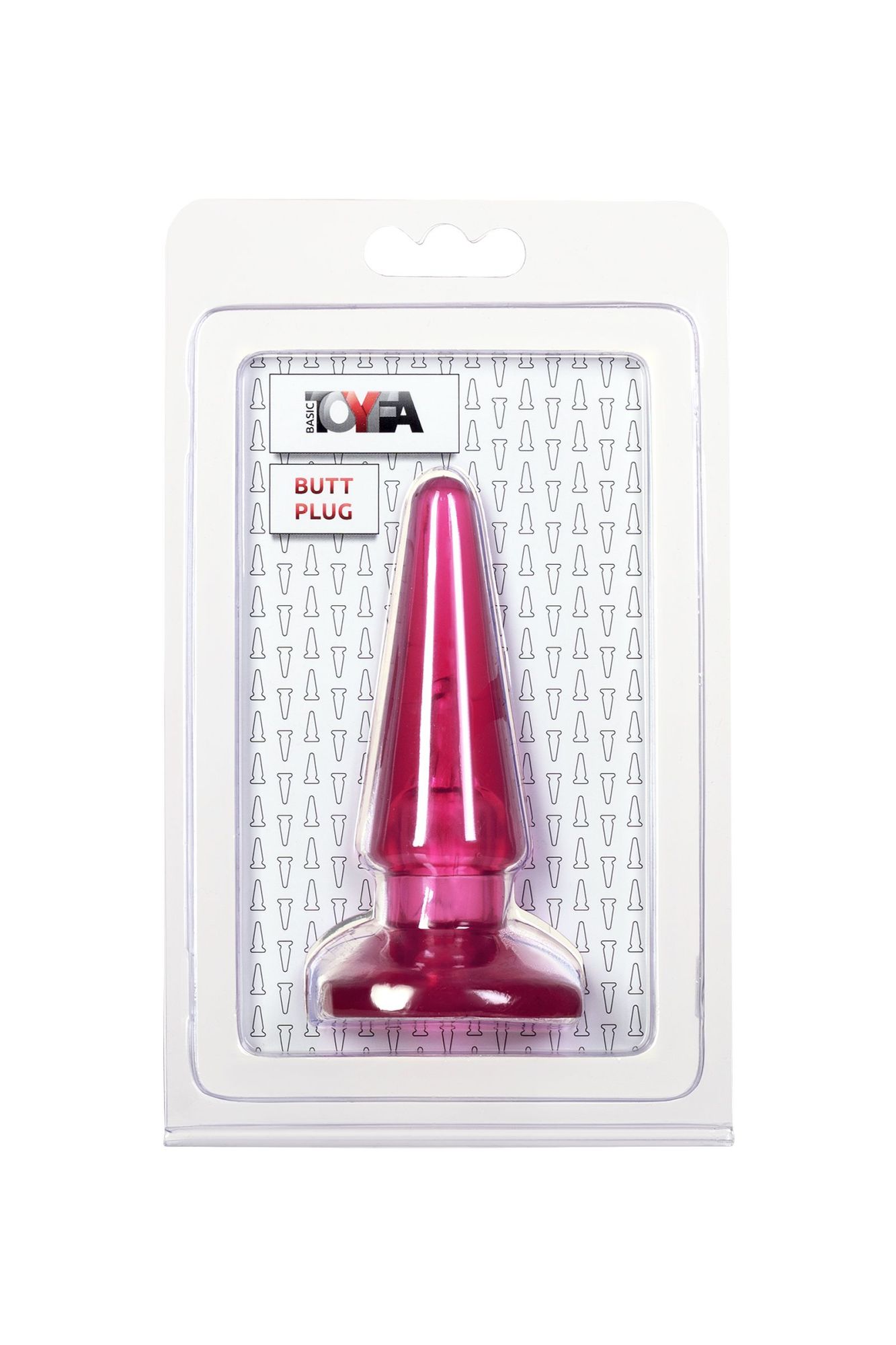 анальная втулка toyfa basic, pvc, розовый, 9,5 см в России