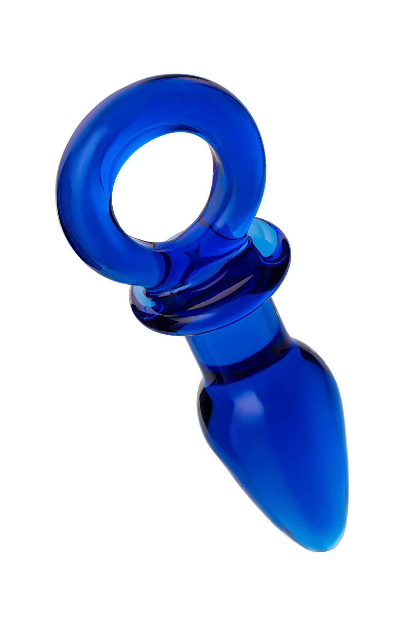 анальная втулка sexus glass, стекло, синяя, 14 см, ø 3,5 см в России