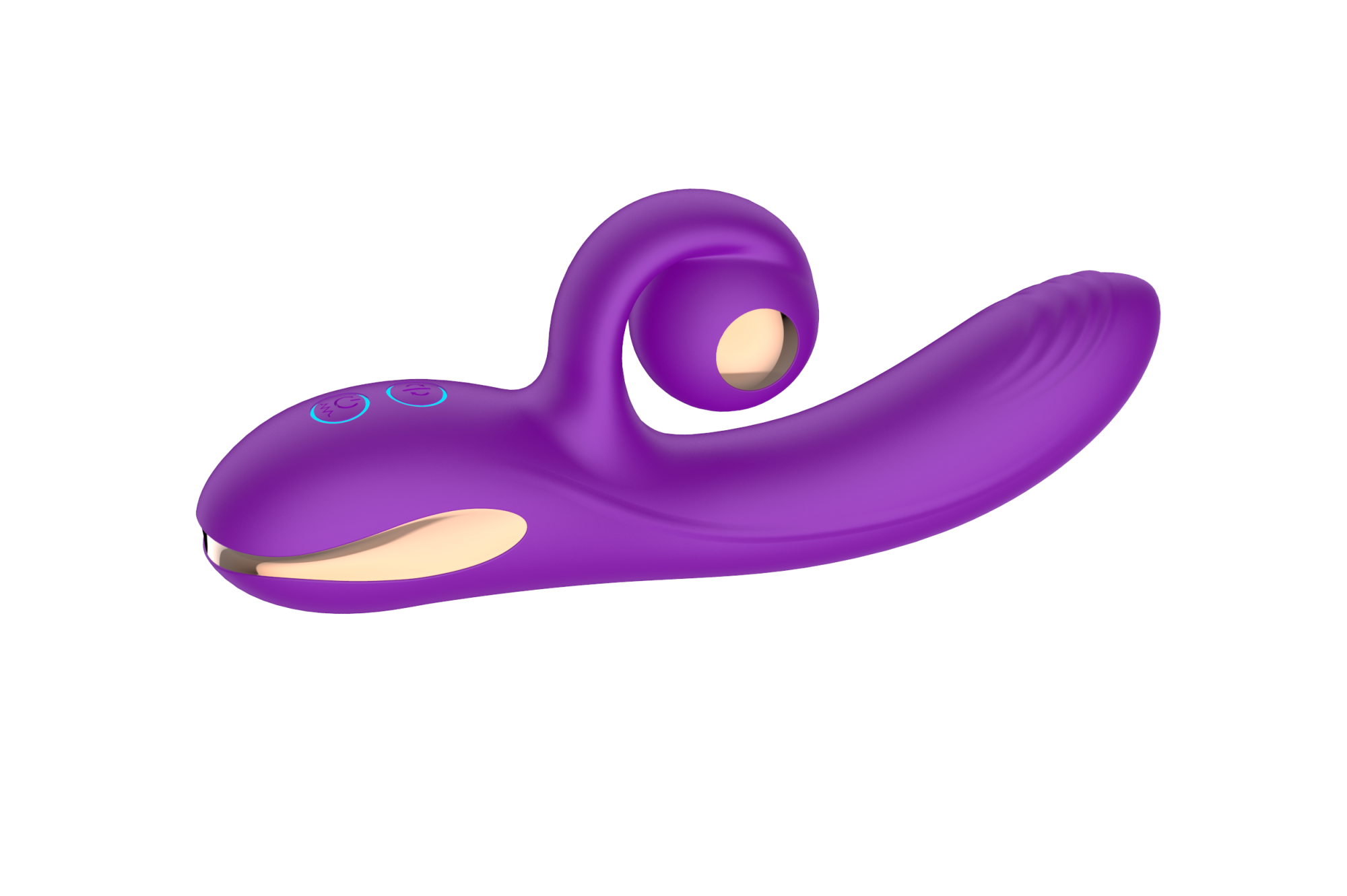 силиконовый вибратор-кролик с функцией вращения sw3052-purple в России