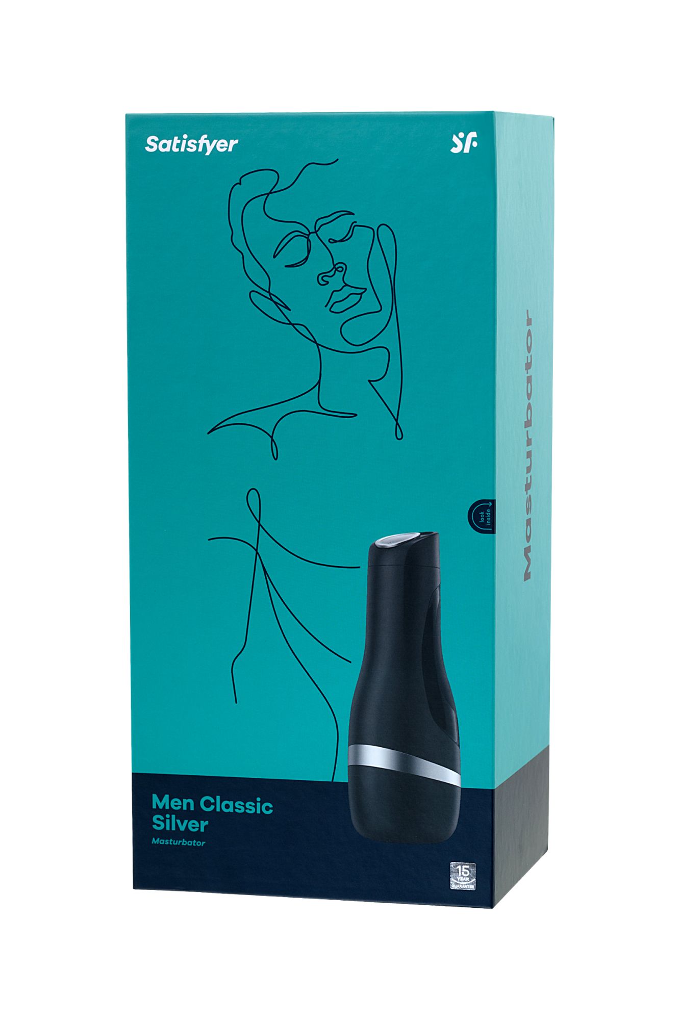 мастурбатор нереалистичный satisfyer men classic, tpe, серебристый, 25,4 см. в России