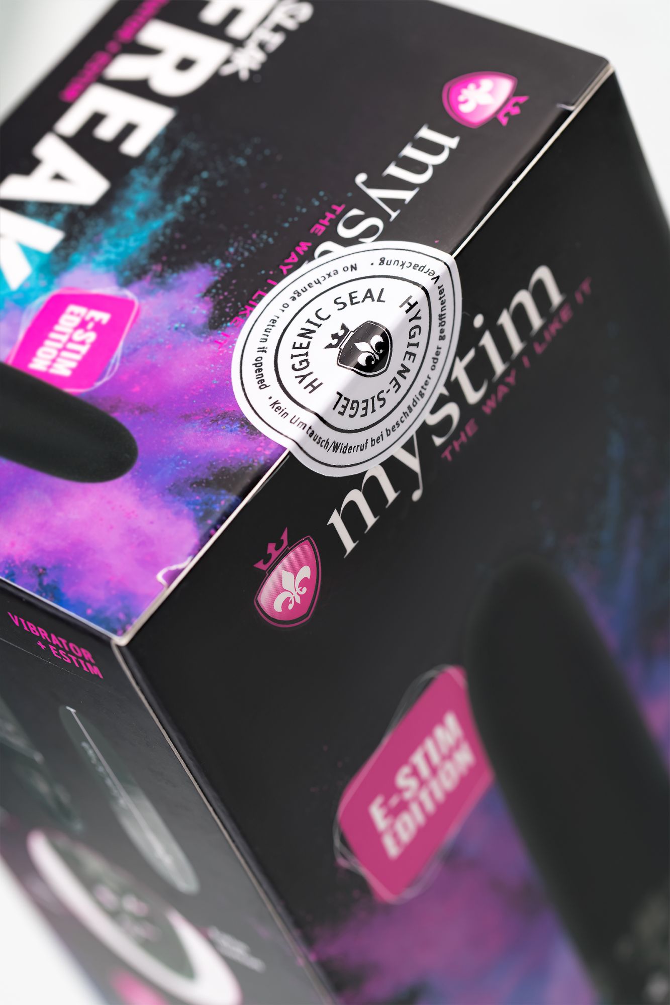 вибратор mystim sleak freak с электростимуляцией,силикон, черный, 14,5 см в России