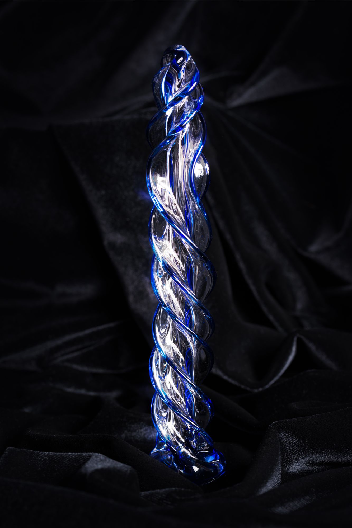 нереалистичный фаллоимитатор sexus glass, стекло, прозрачный, 18,5 см в России