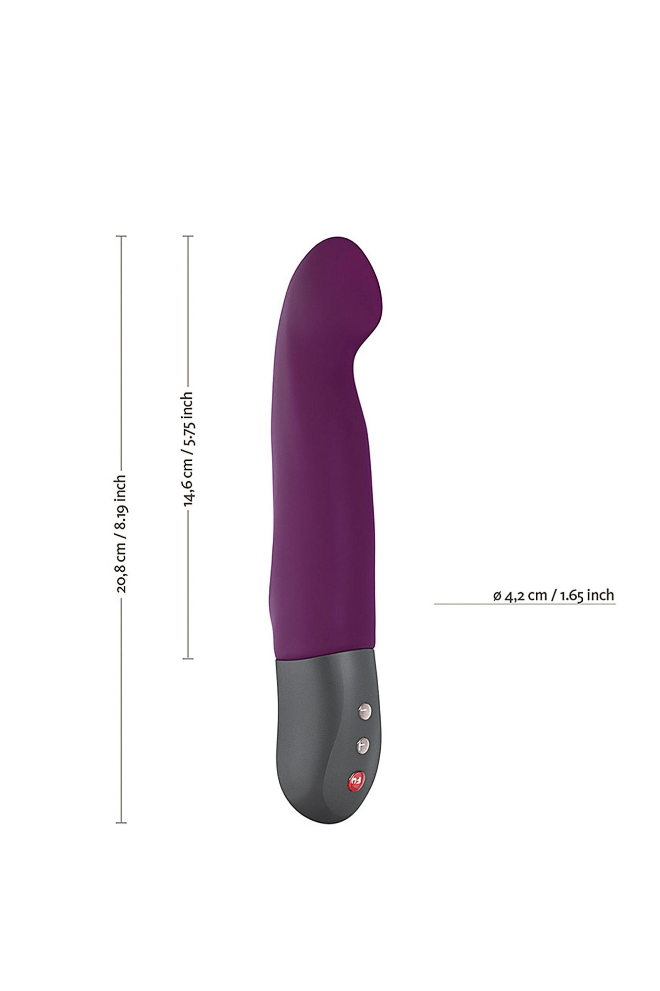 пульсатор fun factory stronic g, силикон, ежевичный, 20,8 см в России