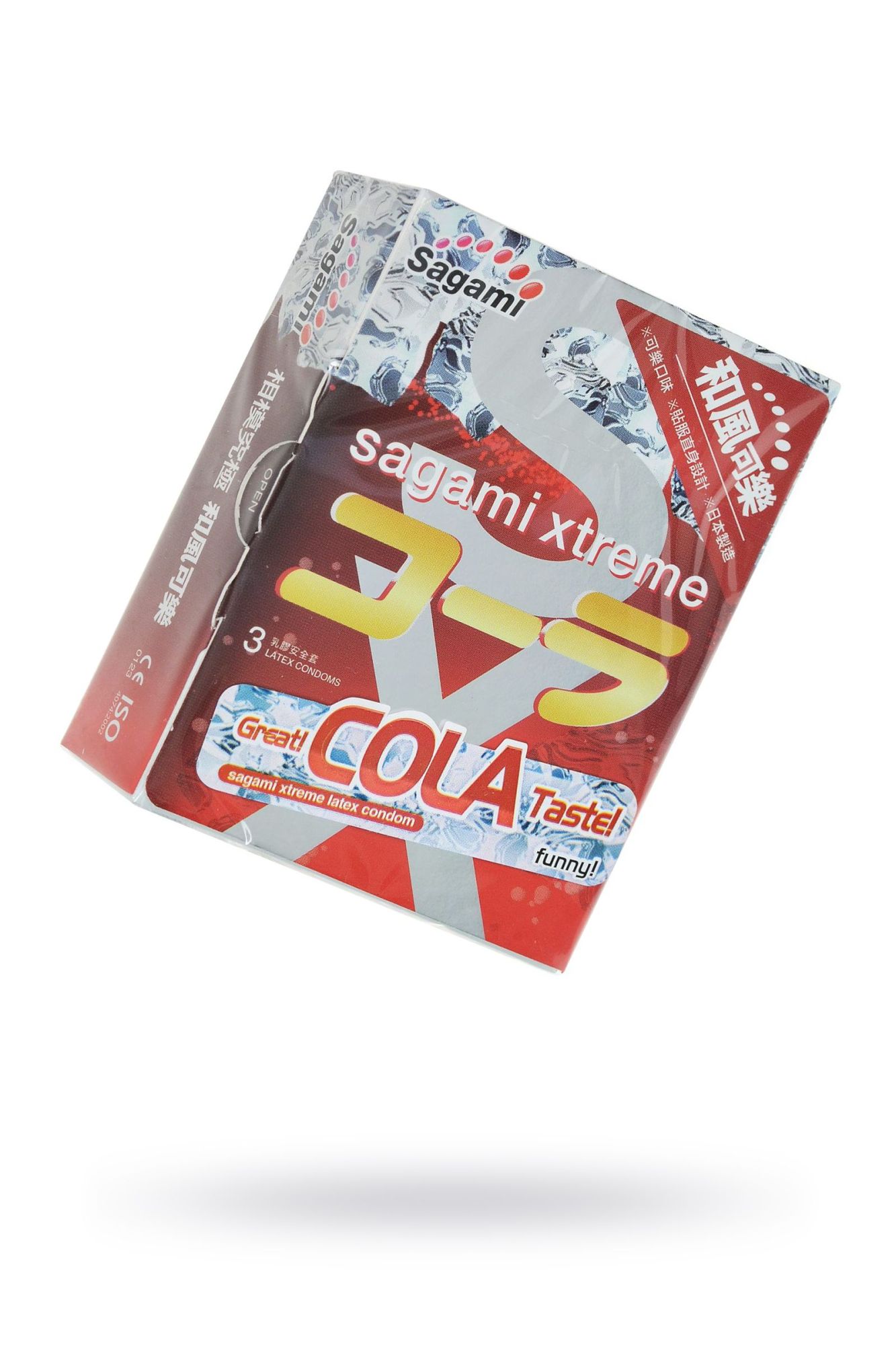 презервативы sagami, xtreme, cola, латекс, 19 см, 5,2 см, 3 шт. в России