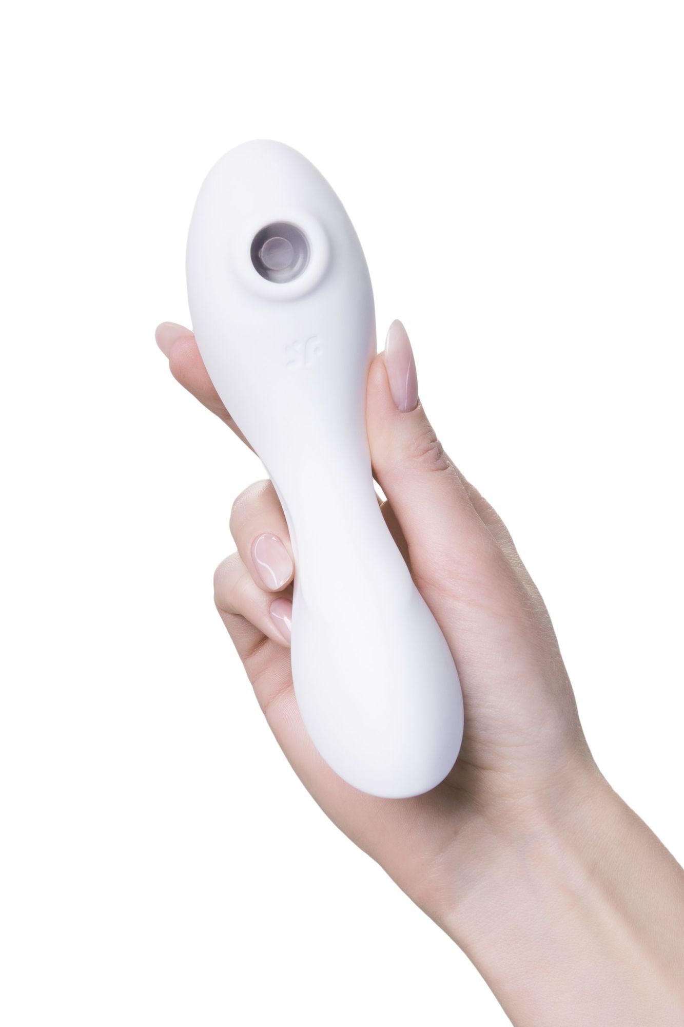 вакуумный стимулятор клитора satisfyer curvy trinity 5+, белый в России