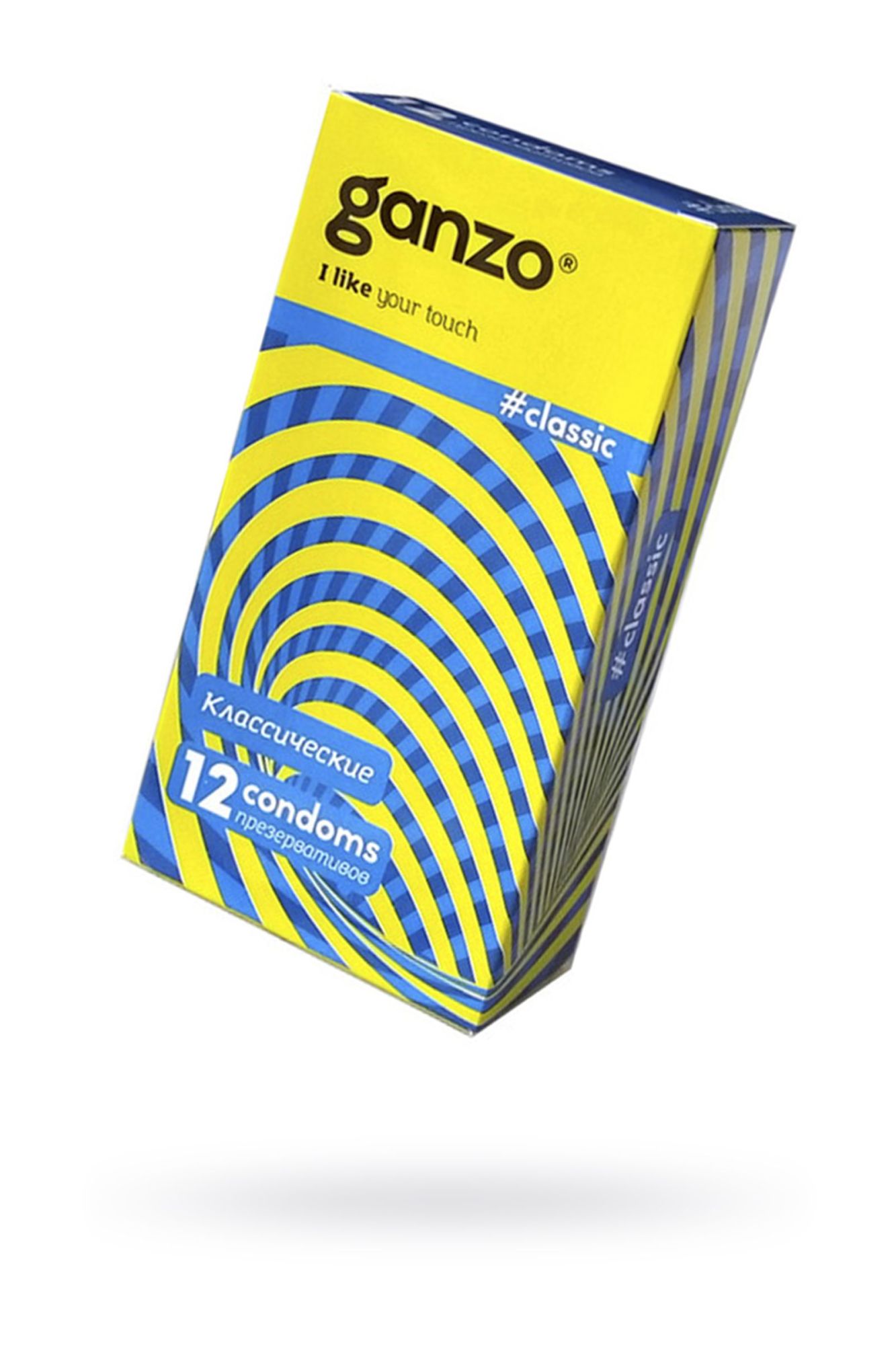 презервативы ganzo, classic, классические, латекс, двойная смазка, 18,5 см, 5,2 см, 12 шт. в России