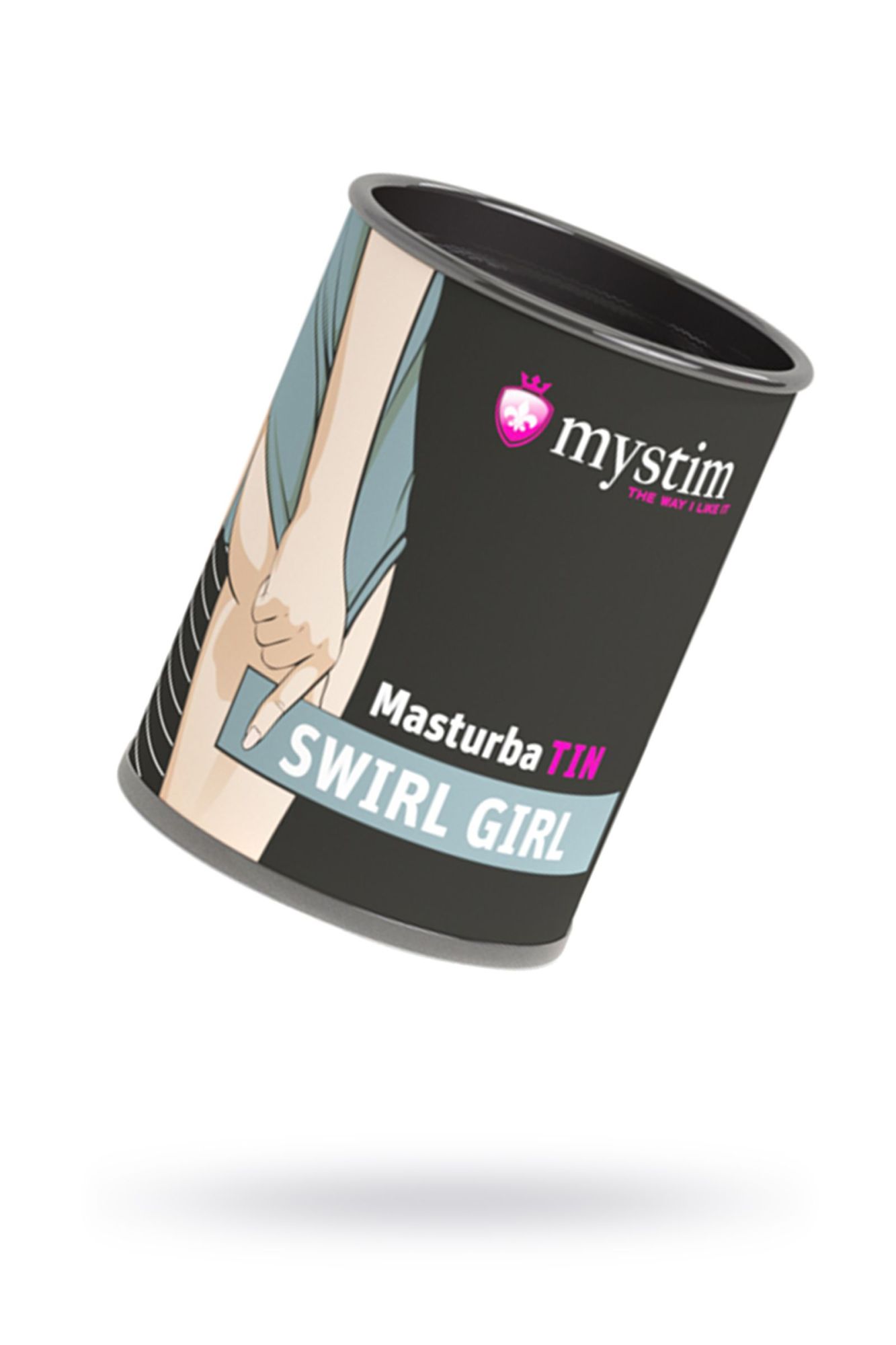 мастурбатор mystim masturbatin swirl gir, tpe, белый, 4,5 см в России