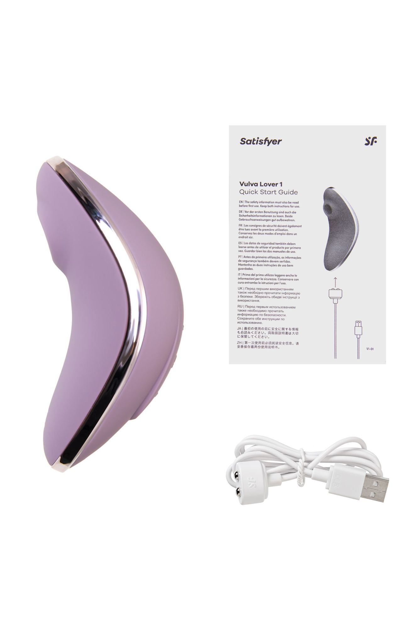 вакуум-волновой бесконтактный стимулятор клитора satisfyer vulva lover 1, силикон, фиолетовый, 11,9 в России