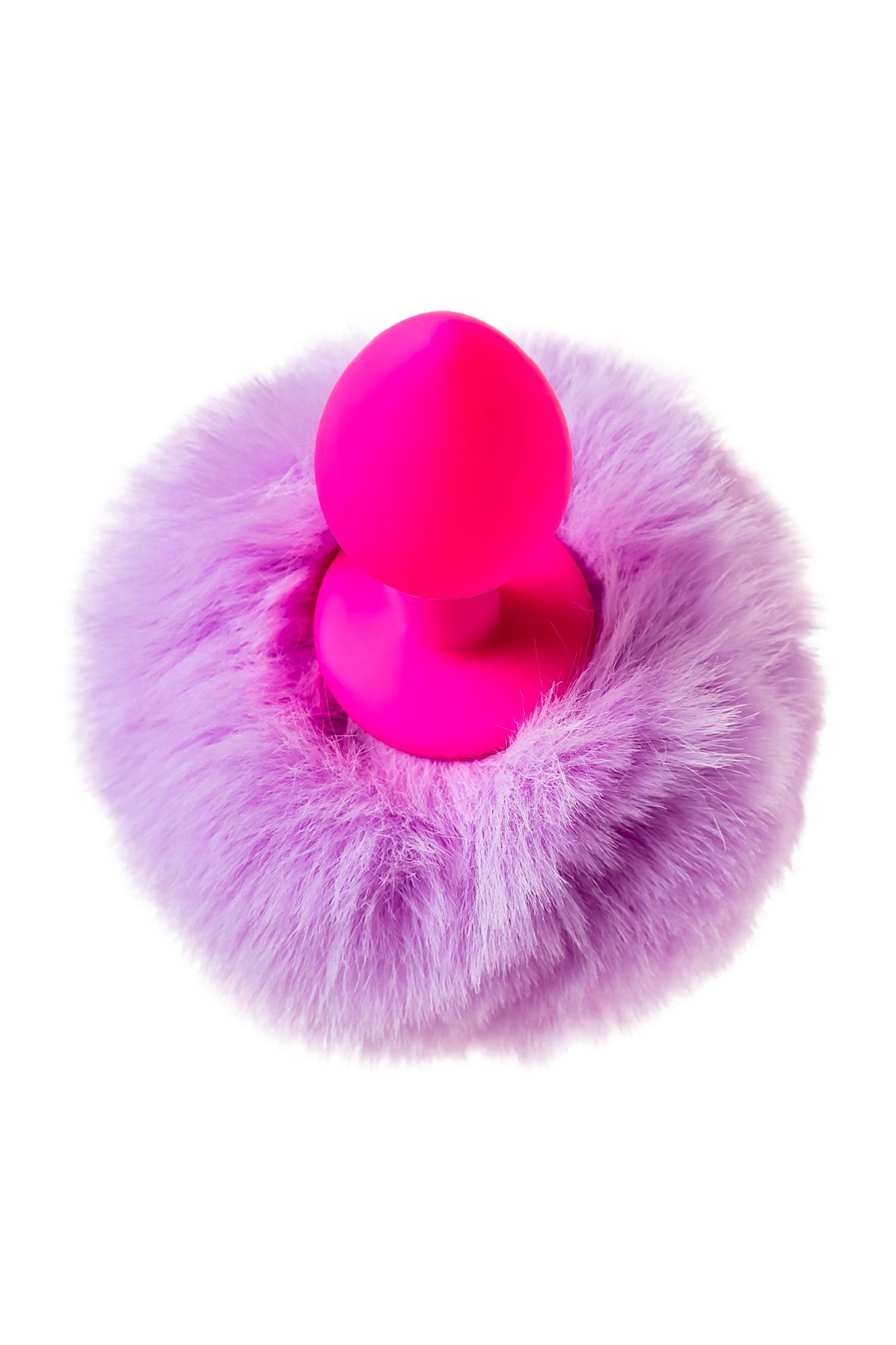 анальная втулка с хвостом todo by toyfa sweet bunny, силикон, розовая в России