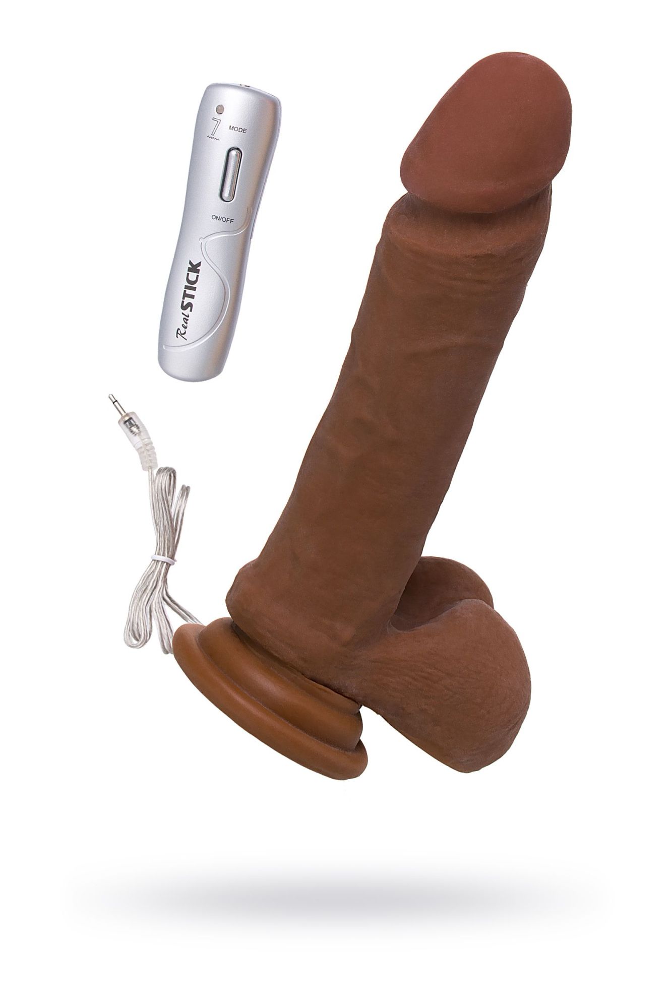 реалистичный ротатор realstick elite mulatto, коричневый, 16 см в России