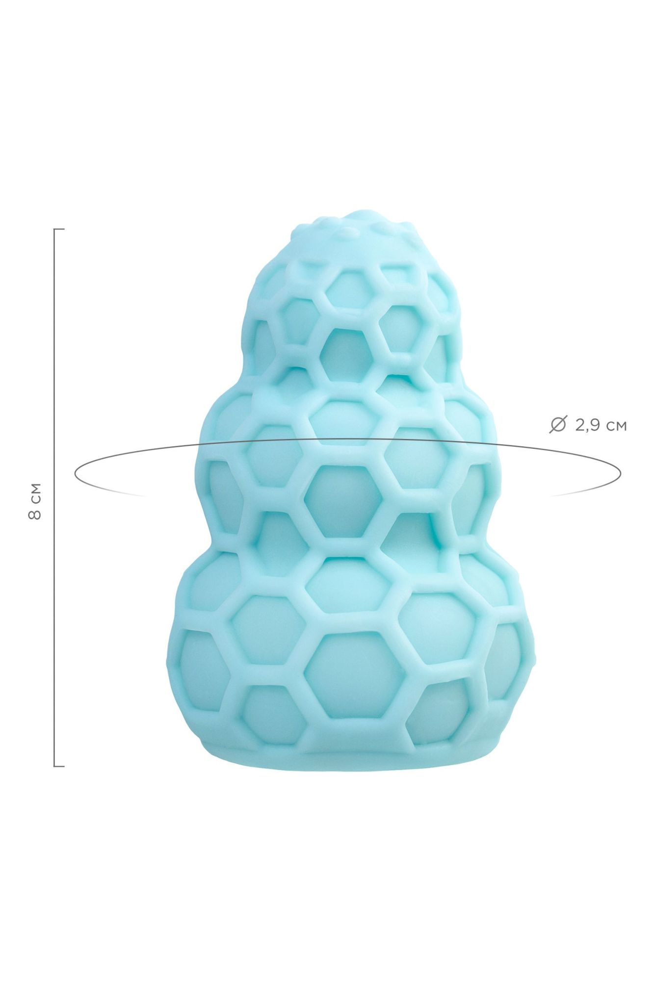 мастурбатор a-toys flaff, tpe, бирюзовый, 8см, ø 2,9 см в России