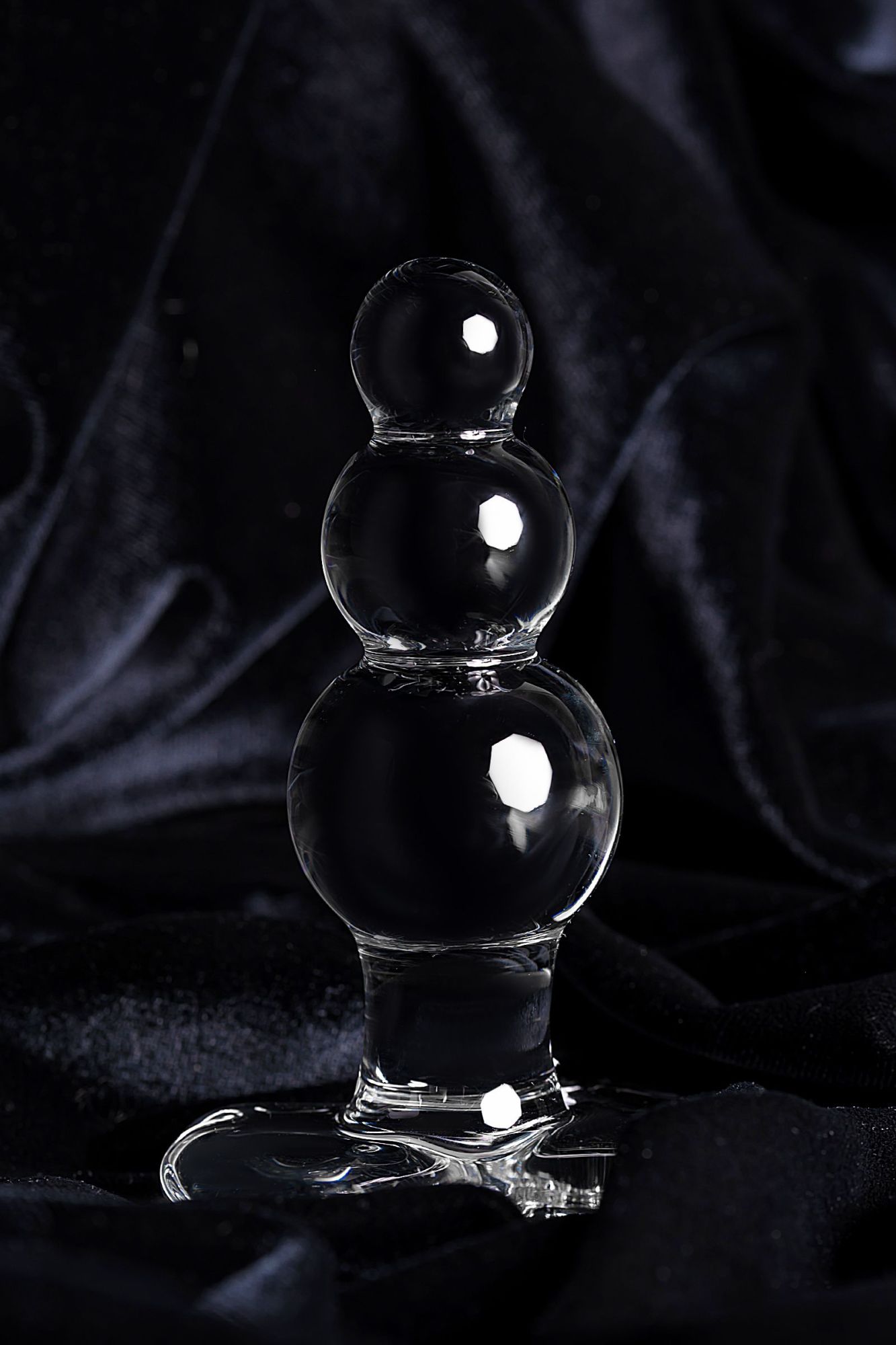 анальная втулка sexus glass, стекло, прозрачная, 10,5 см, ø 3,5 см в России