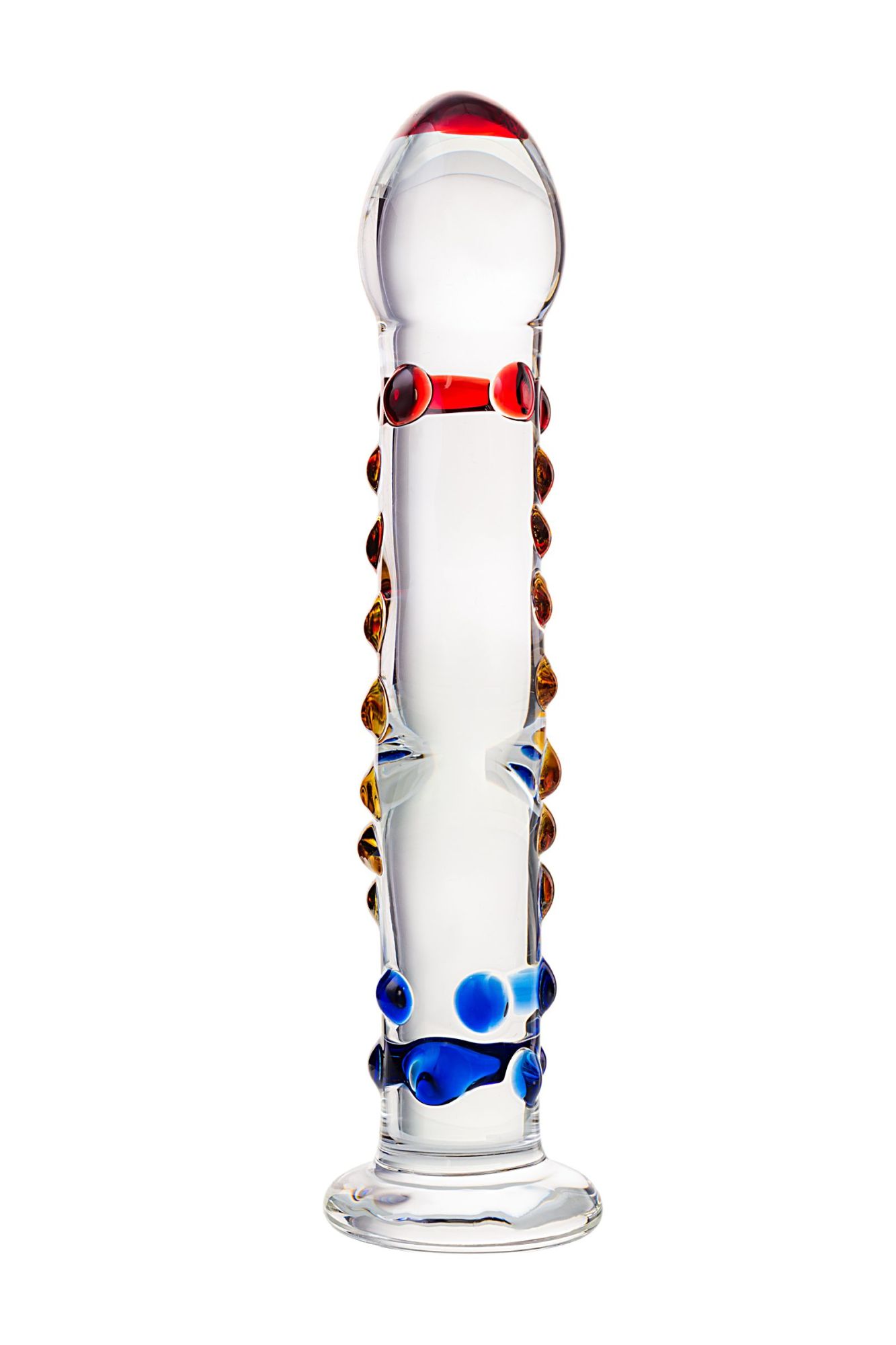 нереалистичный фаллоимитатор sexus glass, стекло, прозрачный, 20 см в России