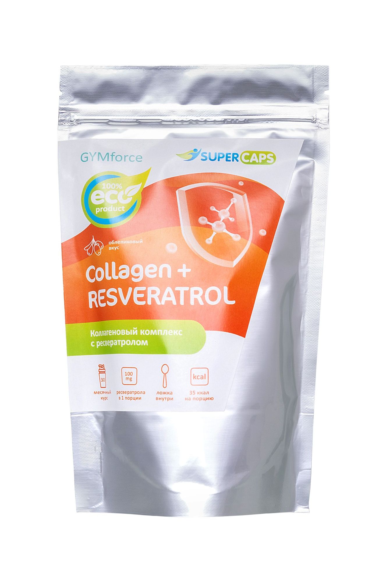 натуральный коллаген super caps, collagen с ресвератролом,150 г в России