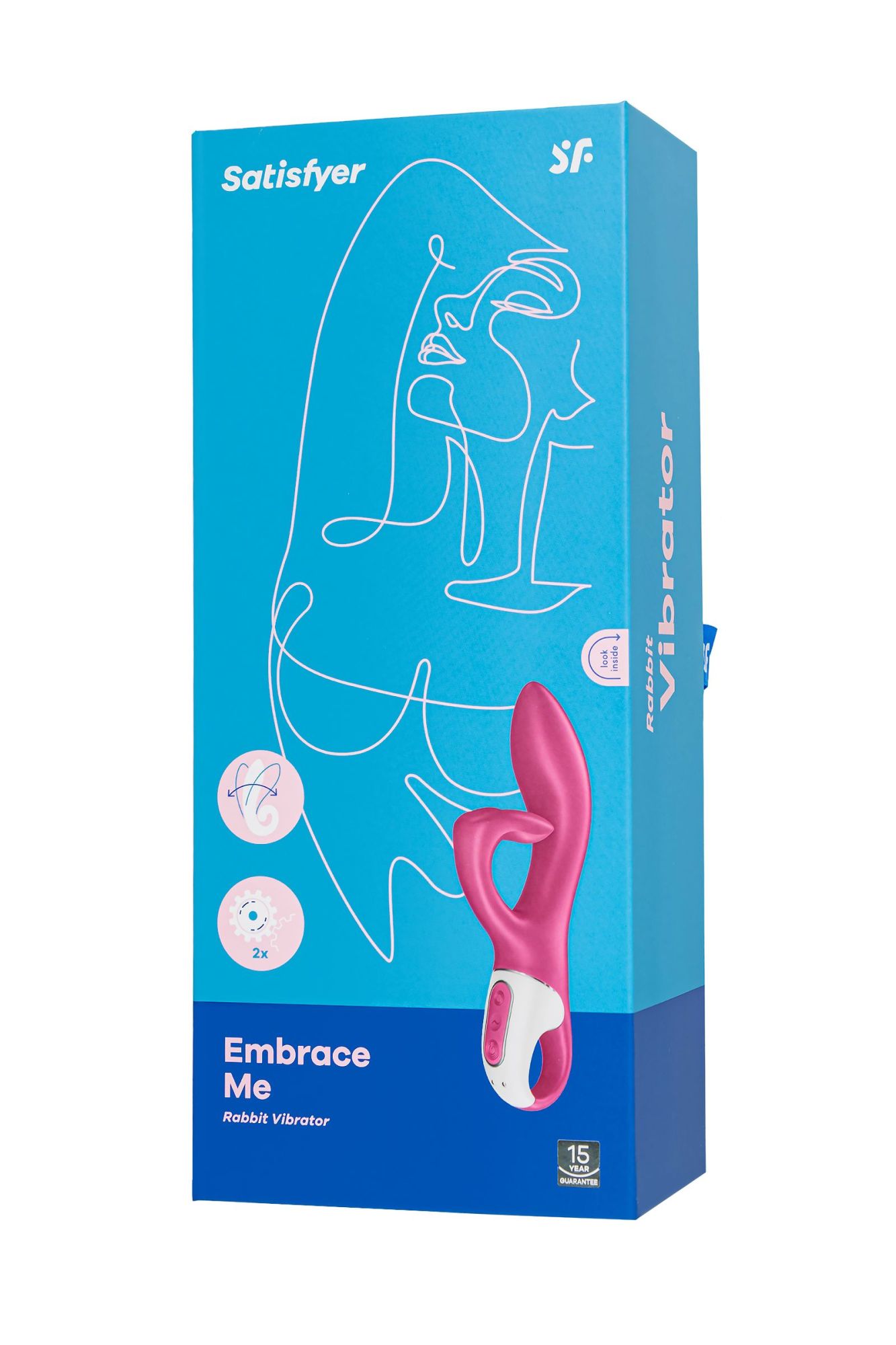 нереалистичный вибратор satisfyer embrace me, силикон, красный в России