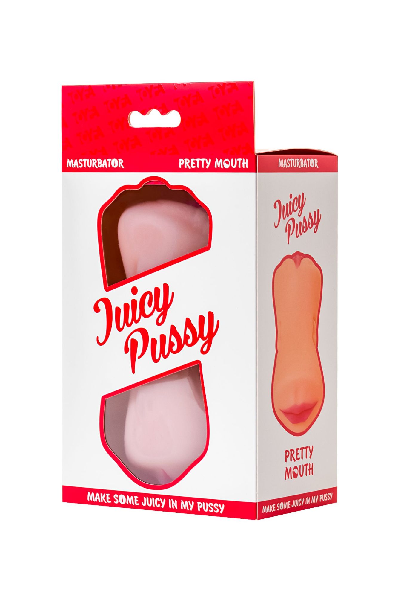мастурбатор реалистичный toyfa juicy pussy pretty mouth, рот и вагина, softskin, телесный,17 см в России
