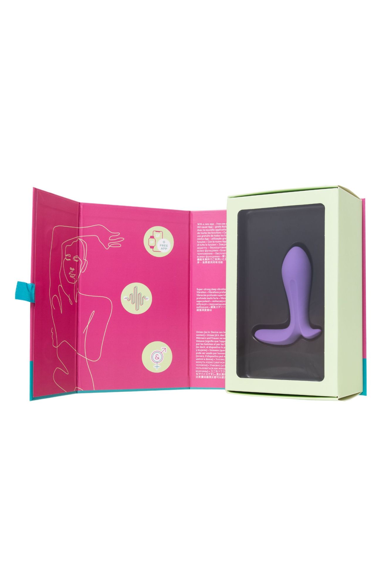 анальный вибратор satisfyer intensity plug, силикон, фиолетовый, 9 см в России