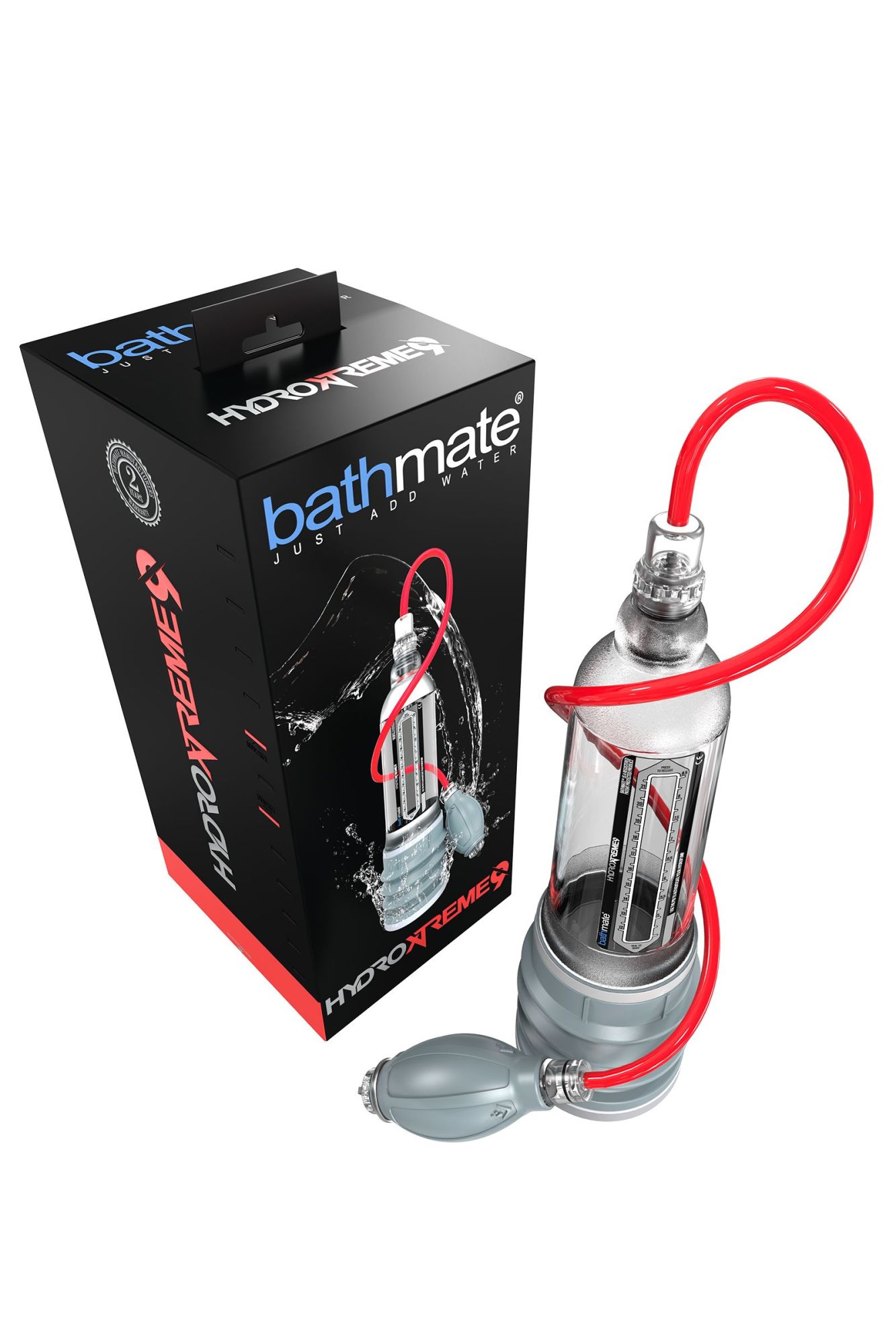 гидропомпа bathmate hydroxtreme9, abs пластик, прозрачная, 32,5 см (аналог hydromax xtreme x40) в России