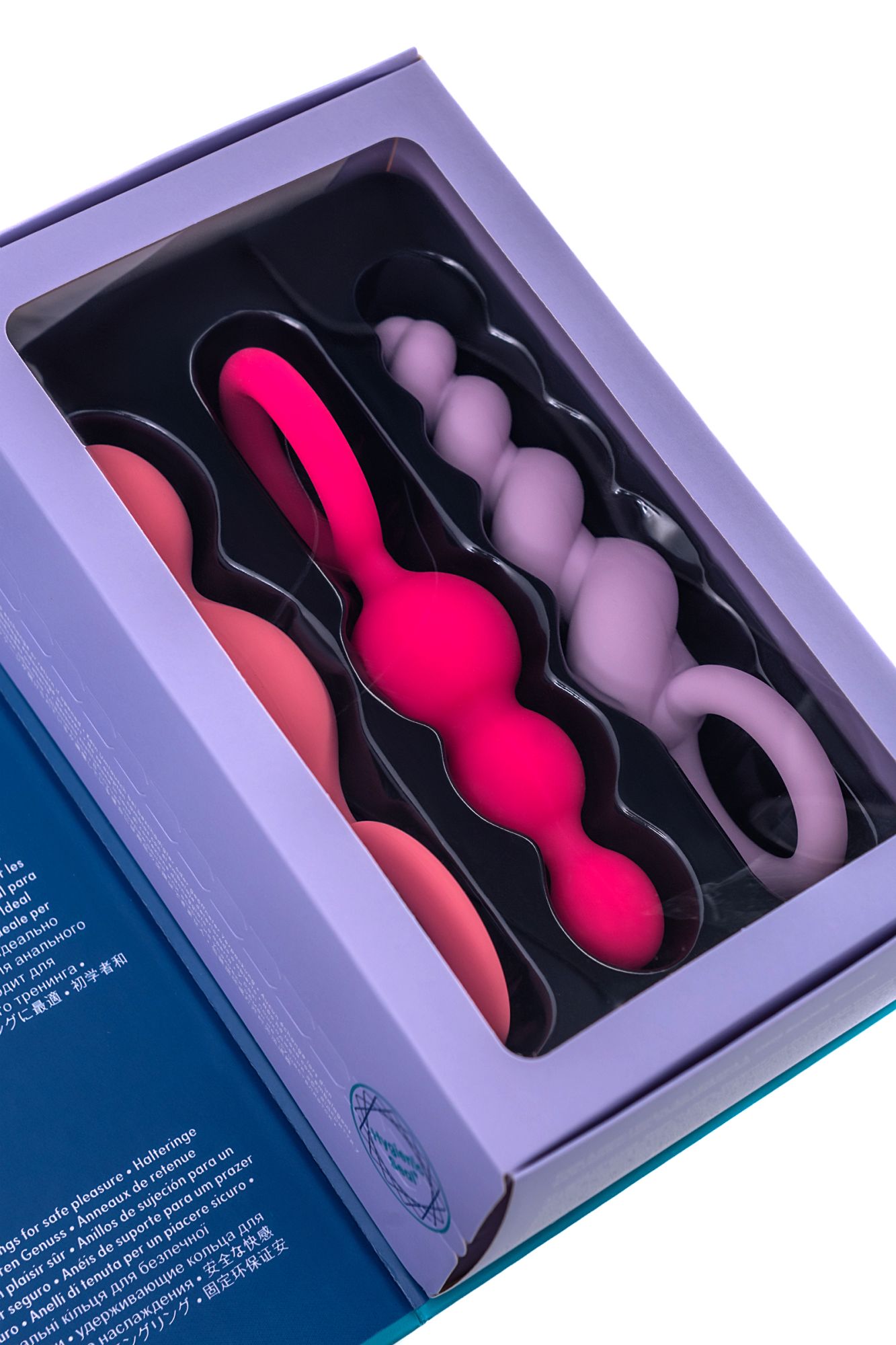 набор анальных плагов satisfyer, силикон, ассорти, 13,5 см. в России