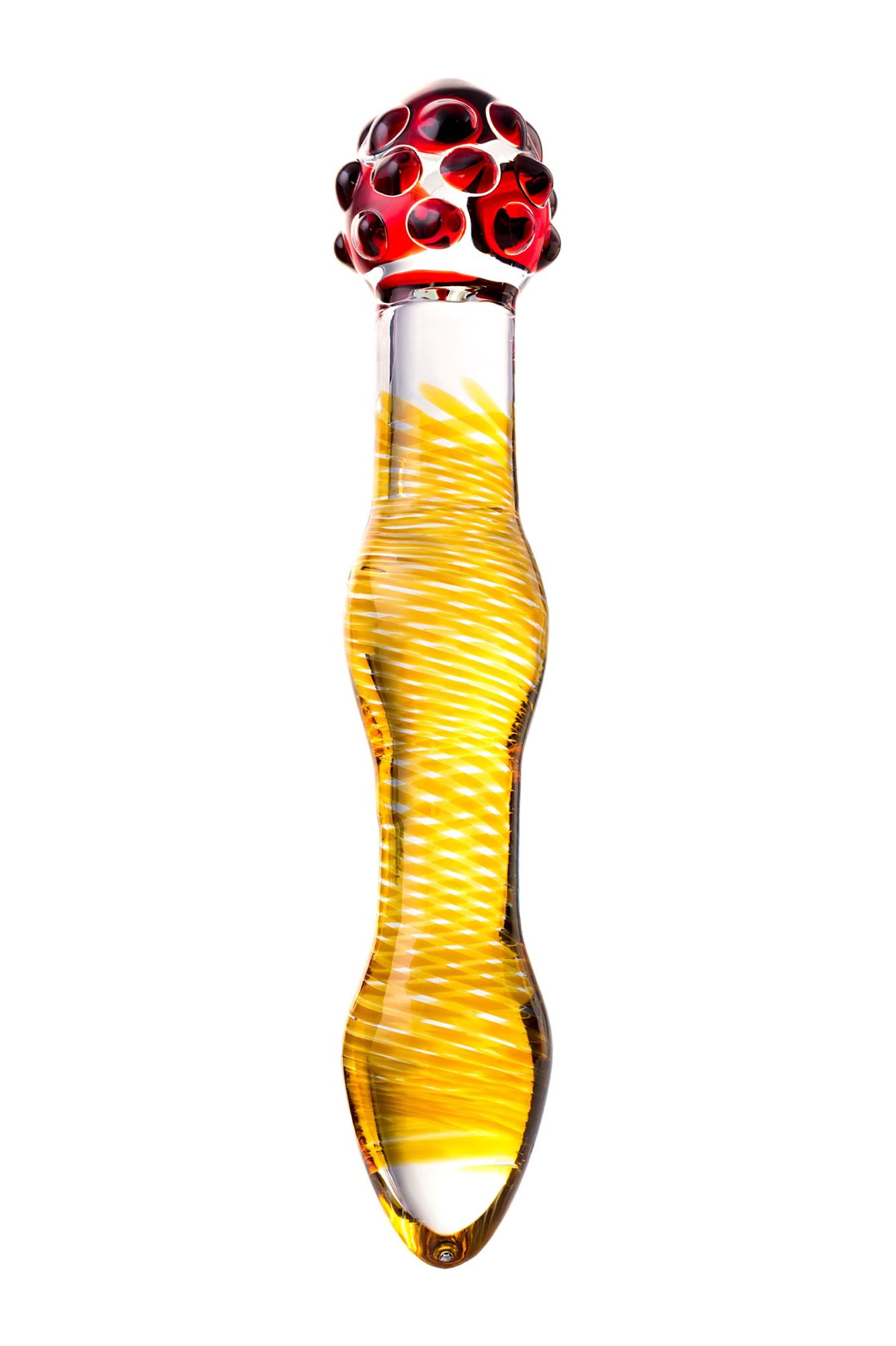 двусторонний фаллоимитатор sexus glass, стекло, прозрачный, 18 см в России