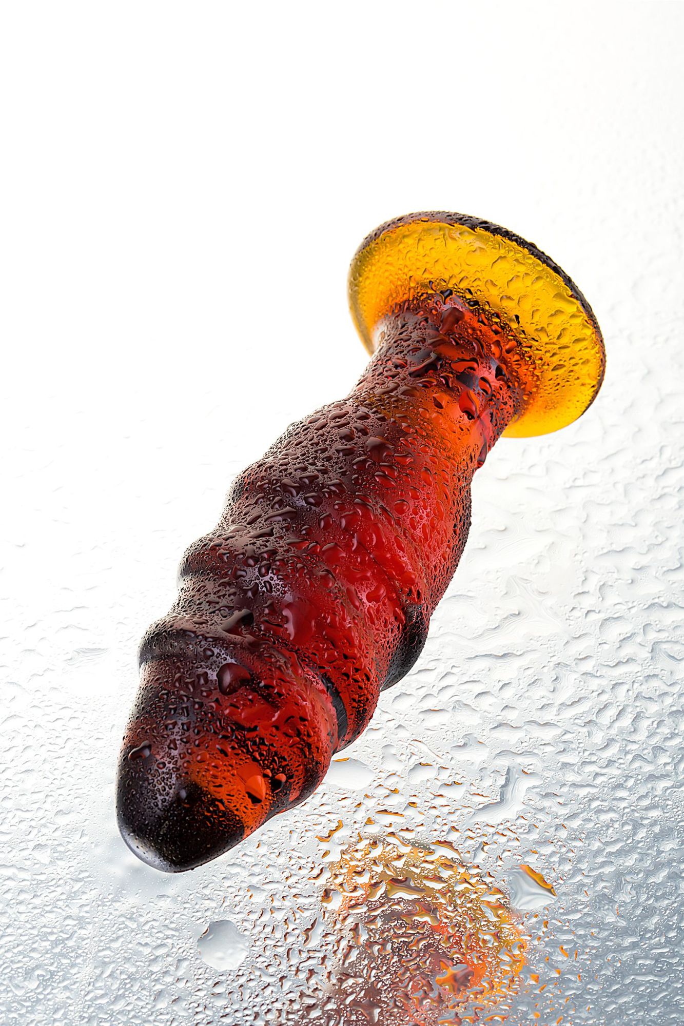 анальная втулка sexus glass, стекло, коричневая, 12,5 см, ø 4 см в России
