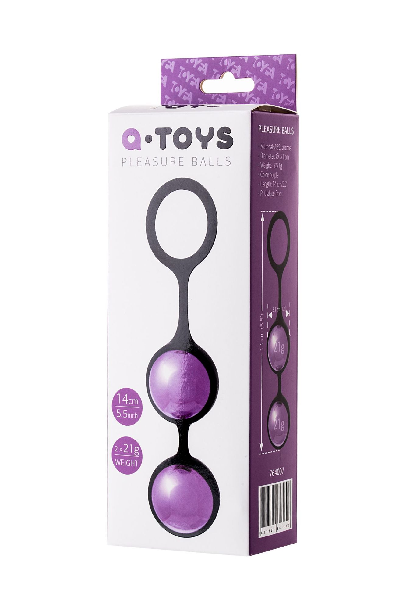 вагинальные шарики toyfa a-toys raspy, abs пластик, фиолетовый, 14 см в России