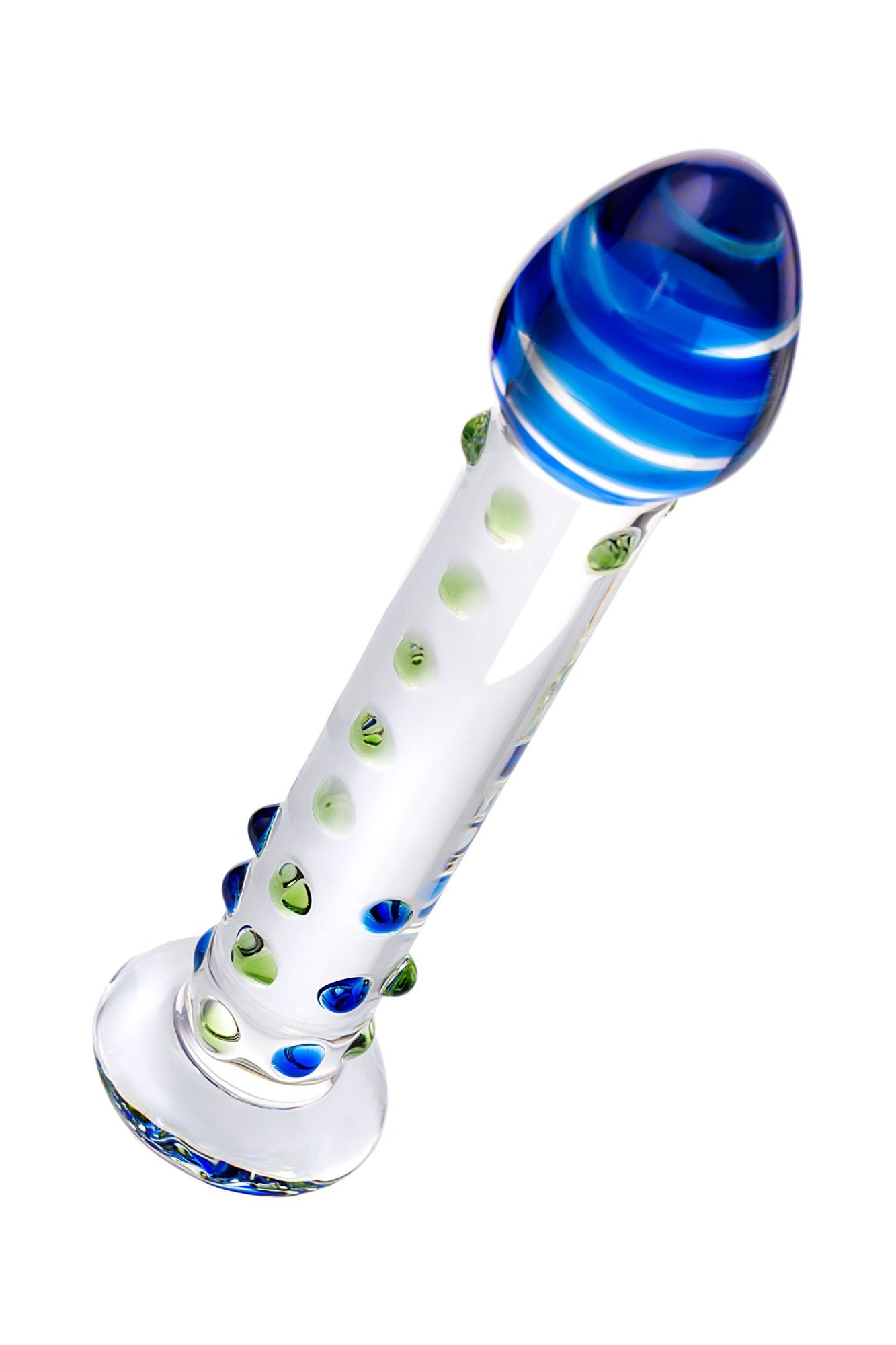 нереалистичный фаллоимитатор sexus glass, стекло, прозрачный, 18 см в России