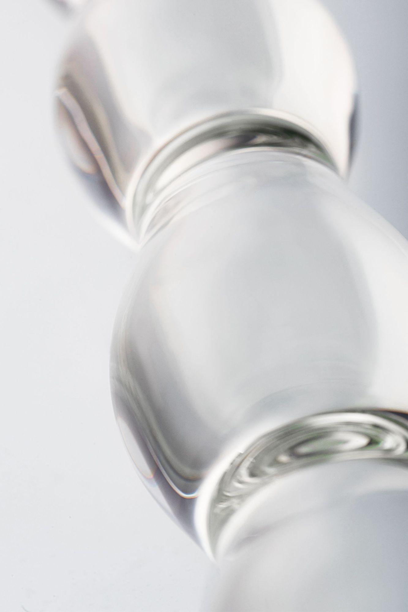 двусторонний фаллоимитатор sexus glass, стекло, прозрачный, 18,5 см в России