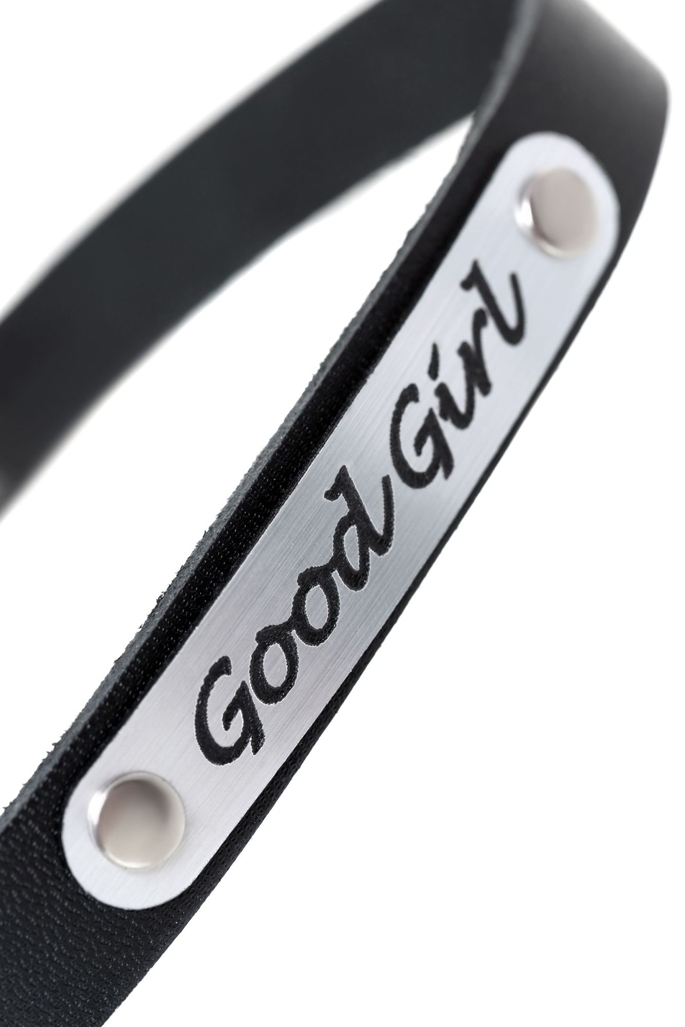 чокер штучки-дрючки «good girl», кожанный, чёрный в России