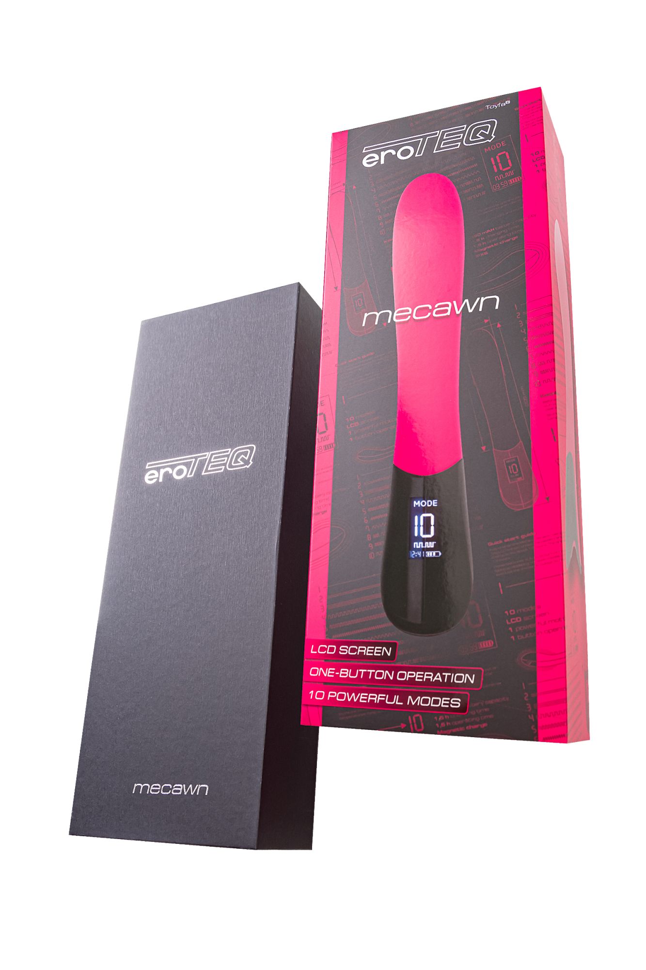 вибратор eroteq mecawn, силикон, розовый, 20,5 см в России