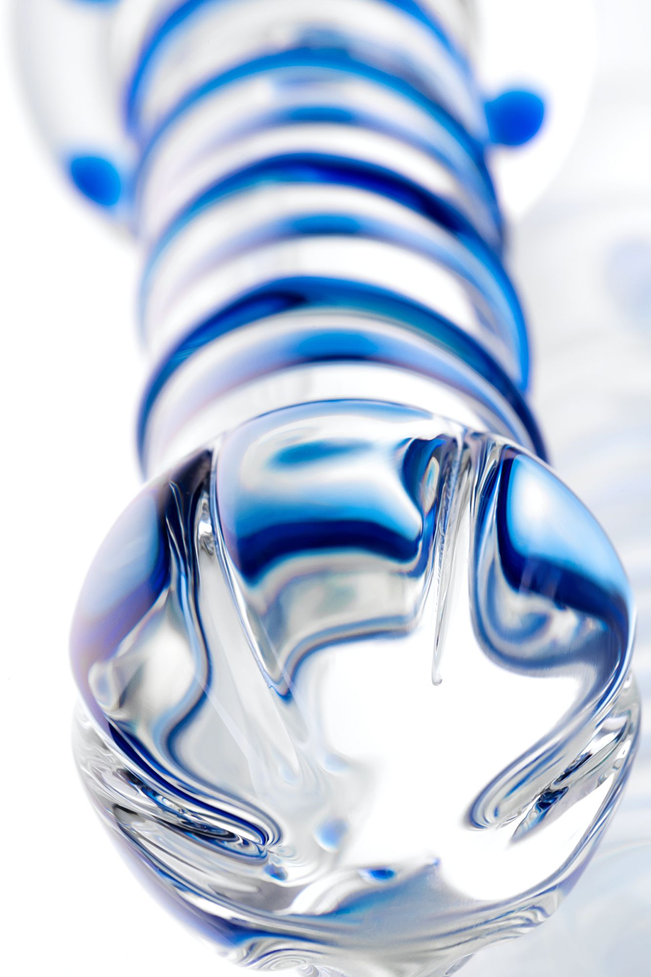 двусторонний фаллоимитатор sexus glass, стекло, прозрачный, 22,5 см в России