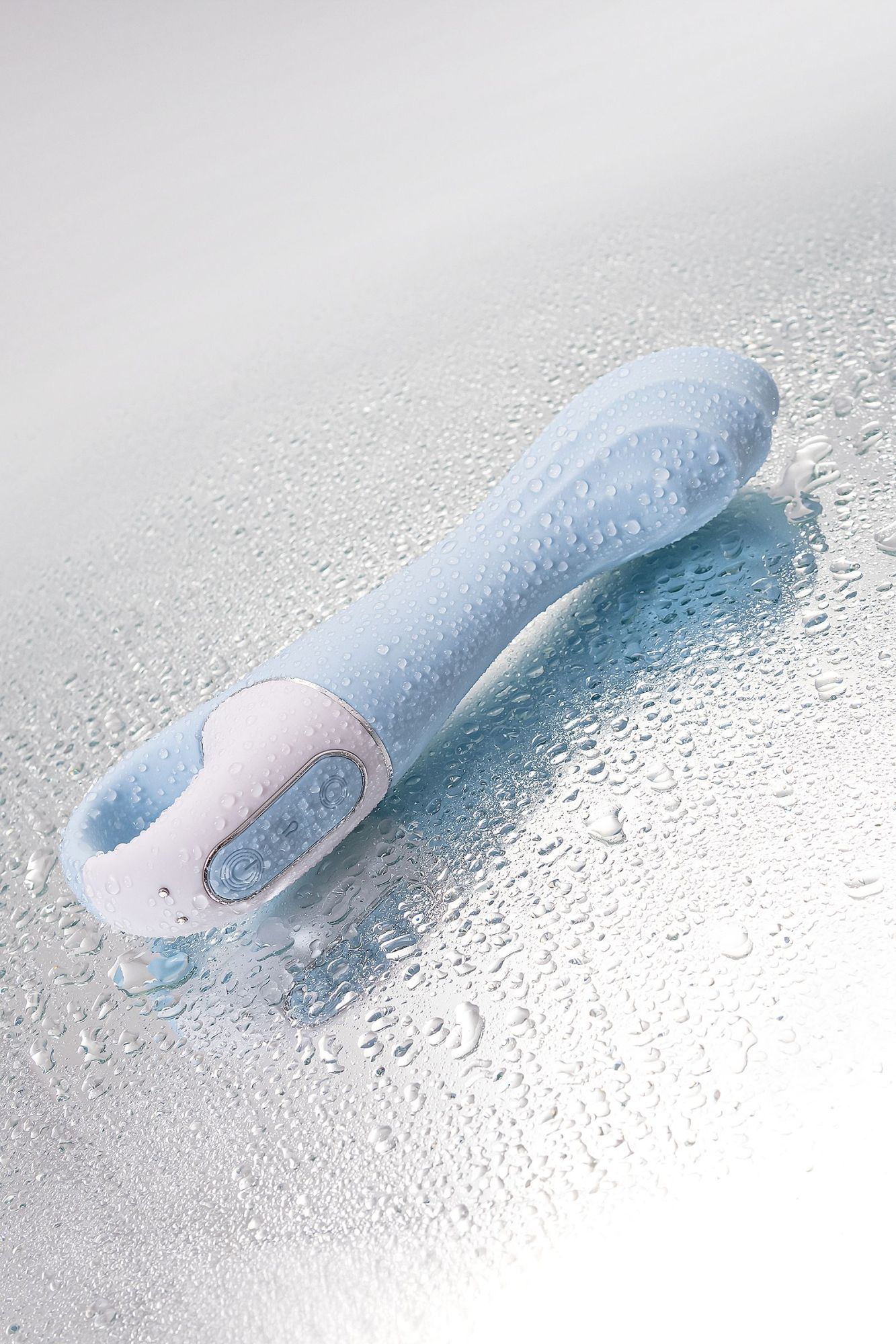 нереалистичный вибратор satisfyer air pump vibrator 5, силикон, голубой,  см. в России